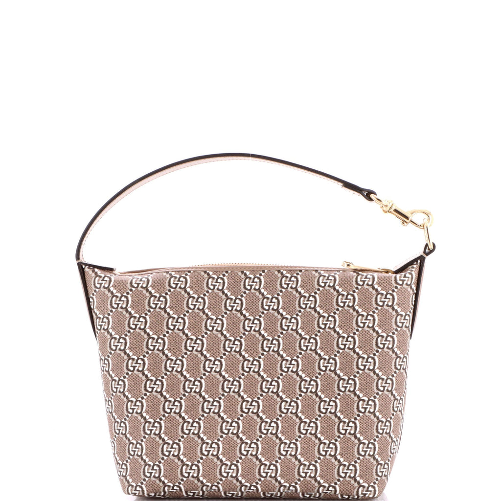 Ophidia Zip Shoulder Bag GG Shadow Coated Canvas Super Mini
