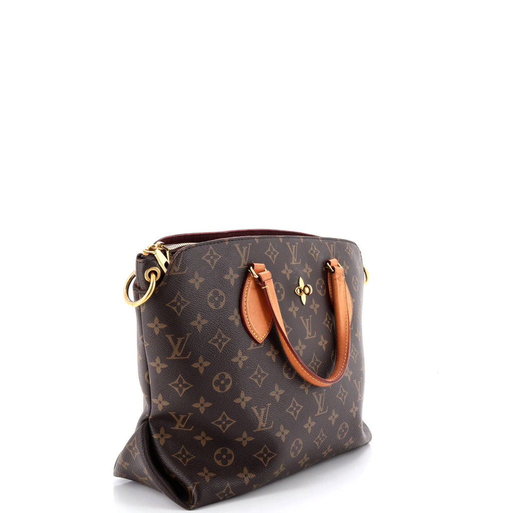 Flower Zipped Tote Monogram Canvas MM