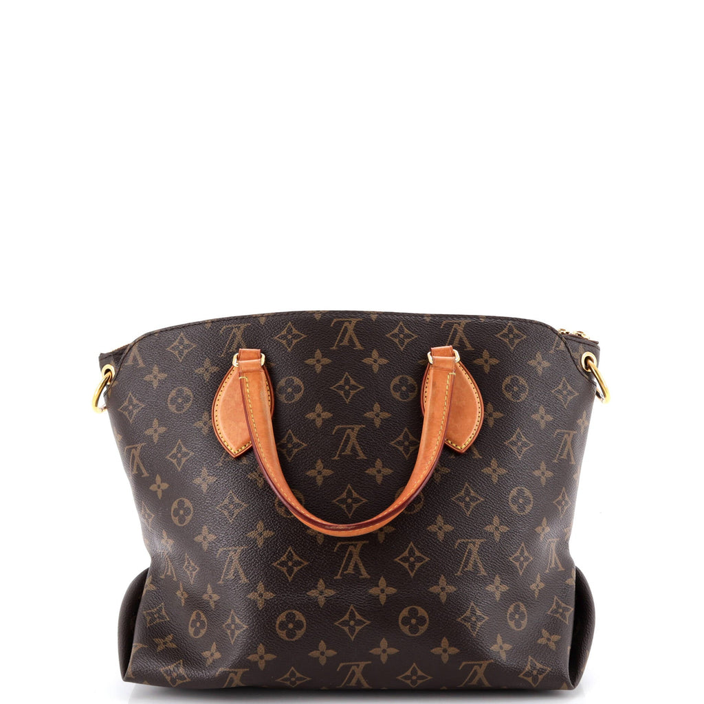 Flower Zipped Tote Monogram Canvas MM