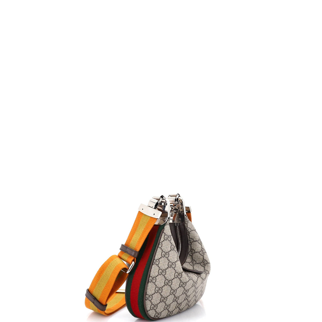 Attache Shoulder Bag GG Coated Canvas Small