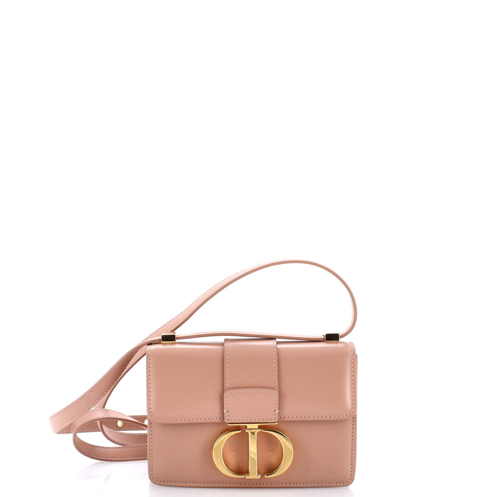 30 Montaigne Flap Bag Leather Micro