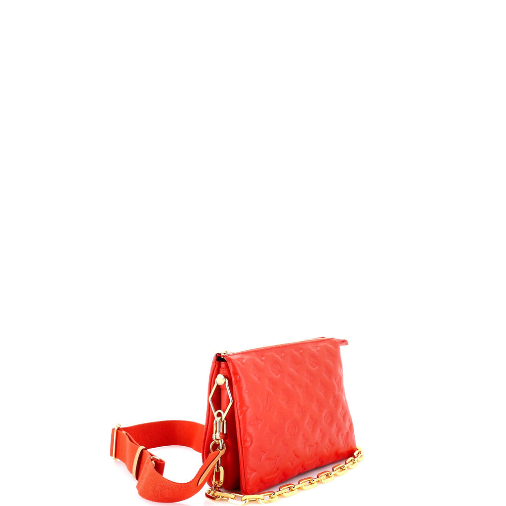 Coussin Bag Monogram Embossed Lambskin PM