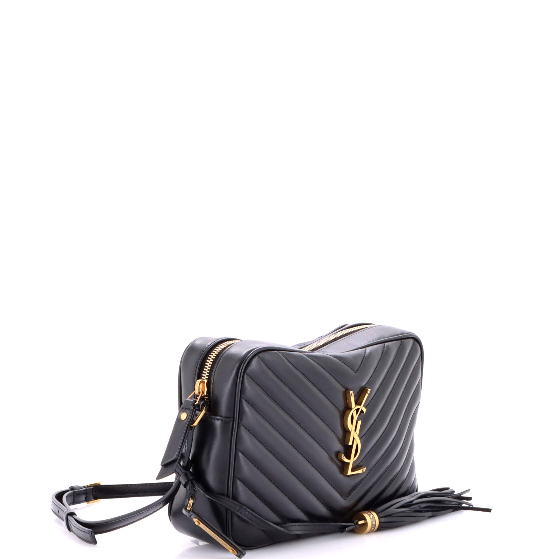 Lou Camera Bag Matelasse Chevron Leather Small