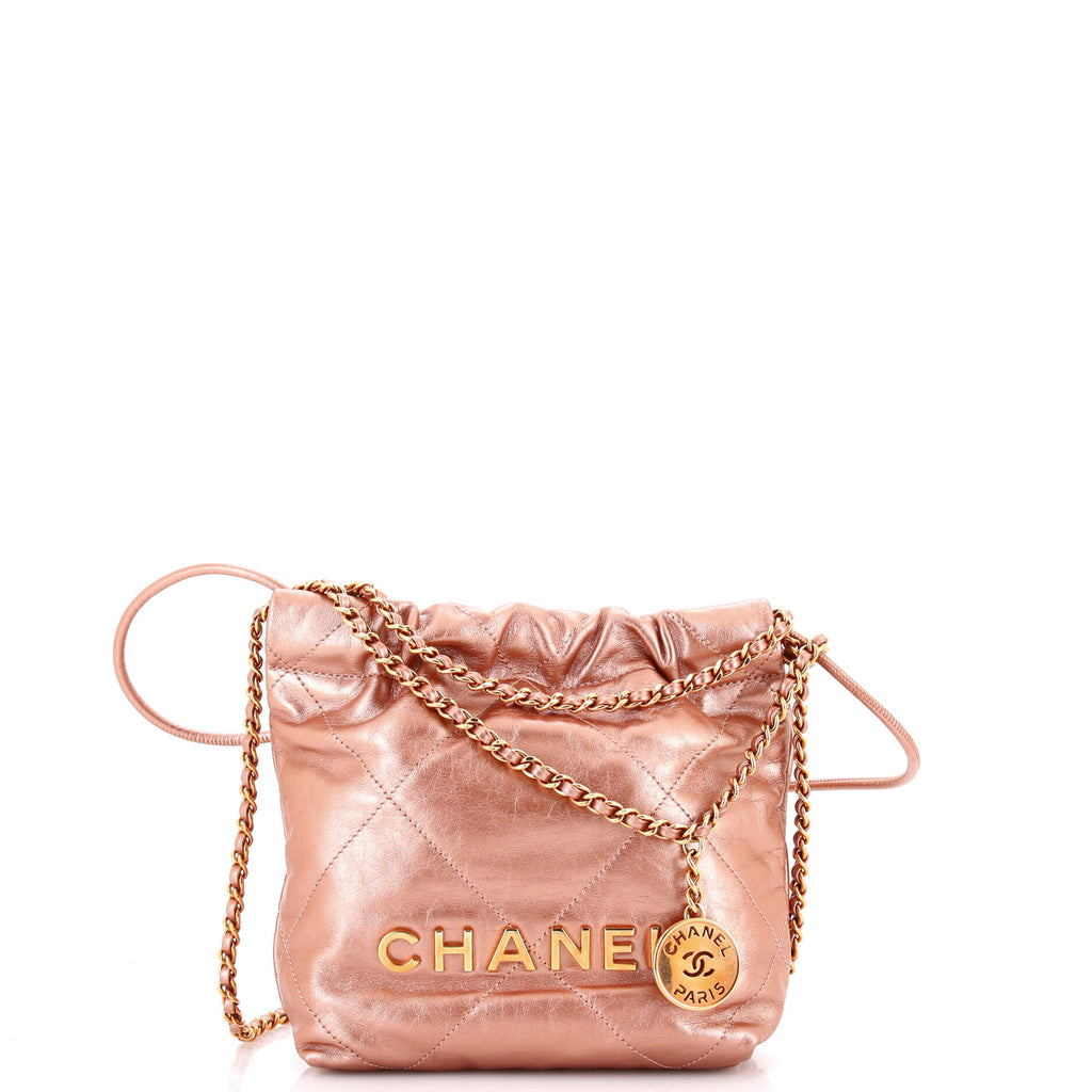 22 Chain Hobo Quilted Calfskin Mini