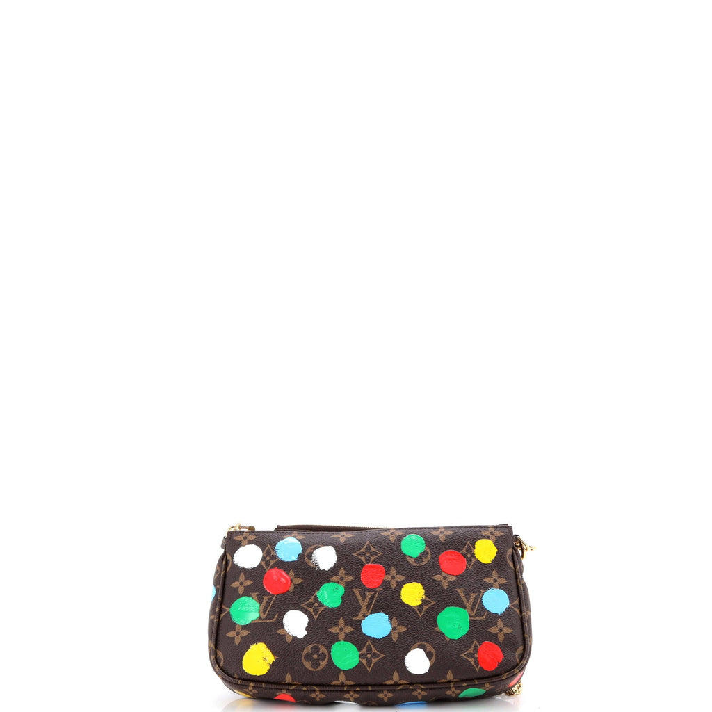 Multi Pochette Accessoires Yayoi Kusama Painted Dots Monogram Canvas