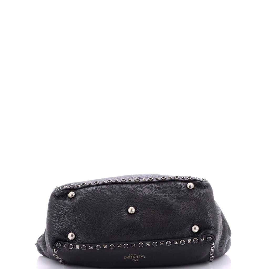 Rockstud Tote Pebbled Leather Medium