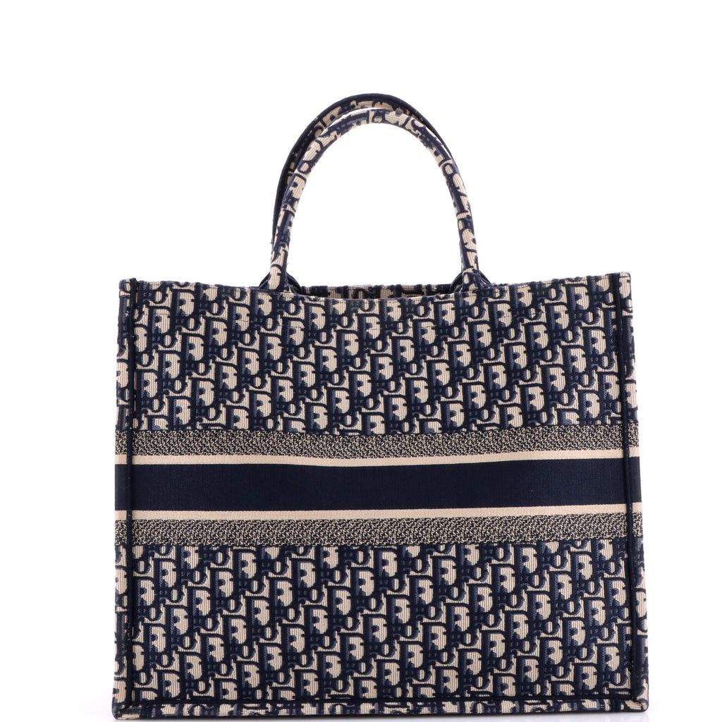 Book Tote Oblique Canvas Large