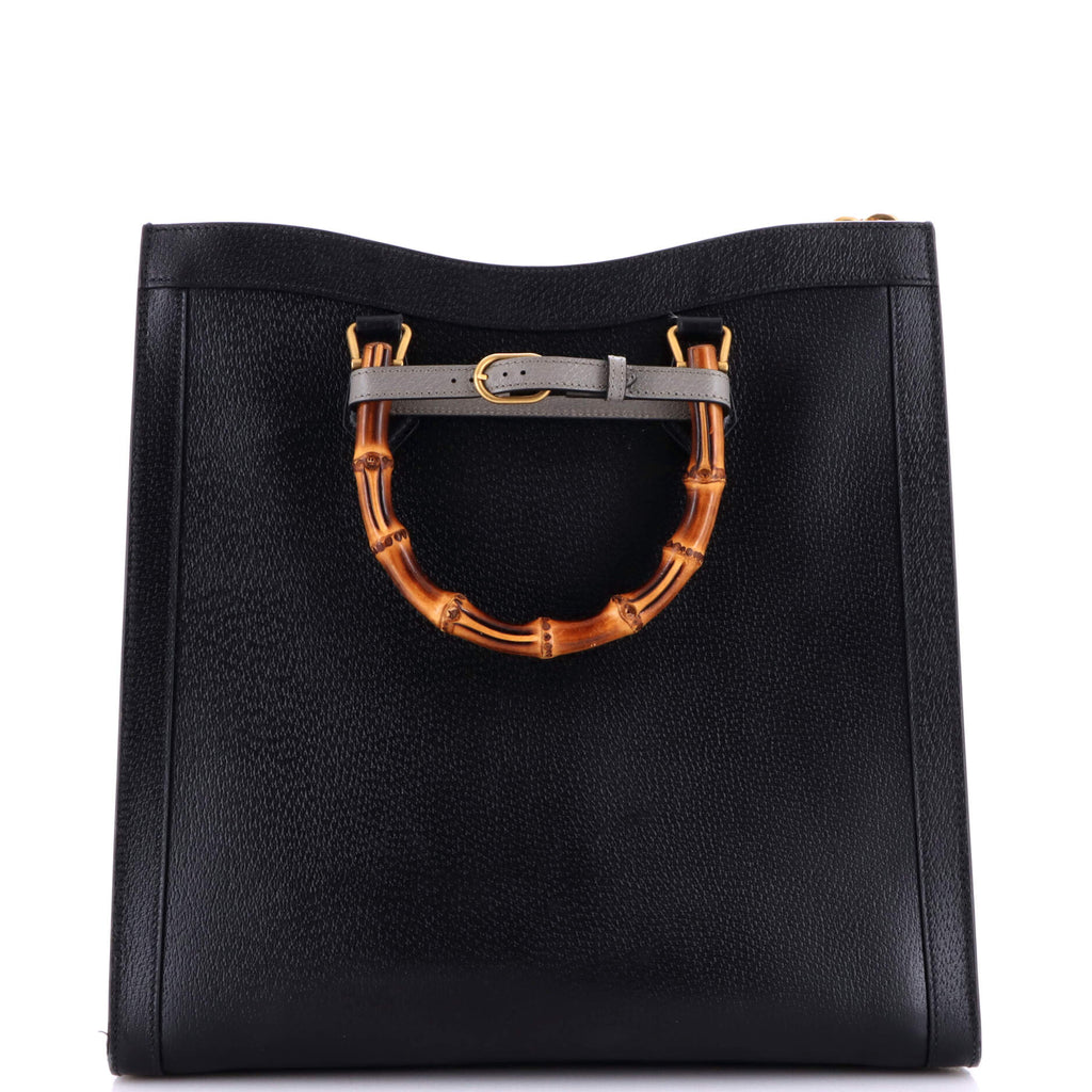 Diana NM Bamboo Handle Tote Leather Large
