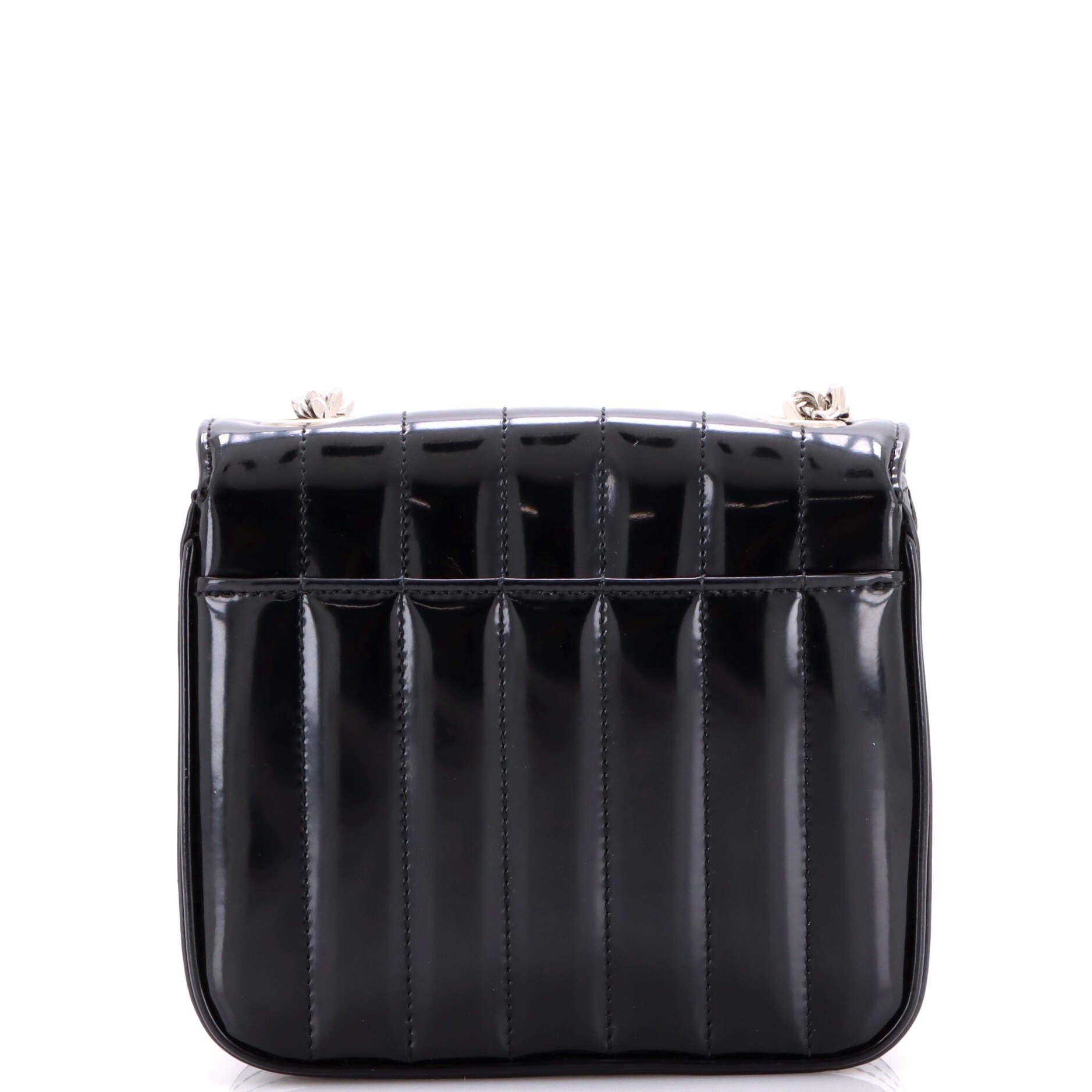 Vicky Crossbody Bag Vertical Quilted Patent Small