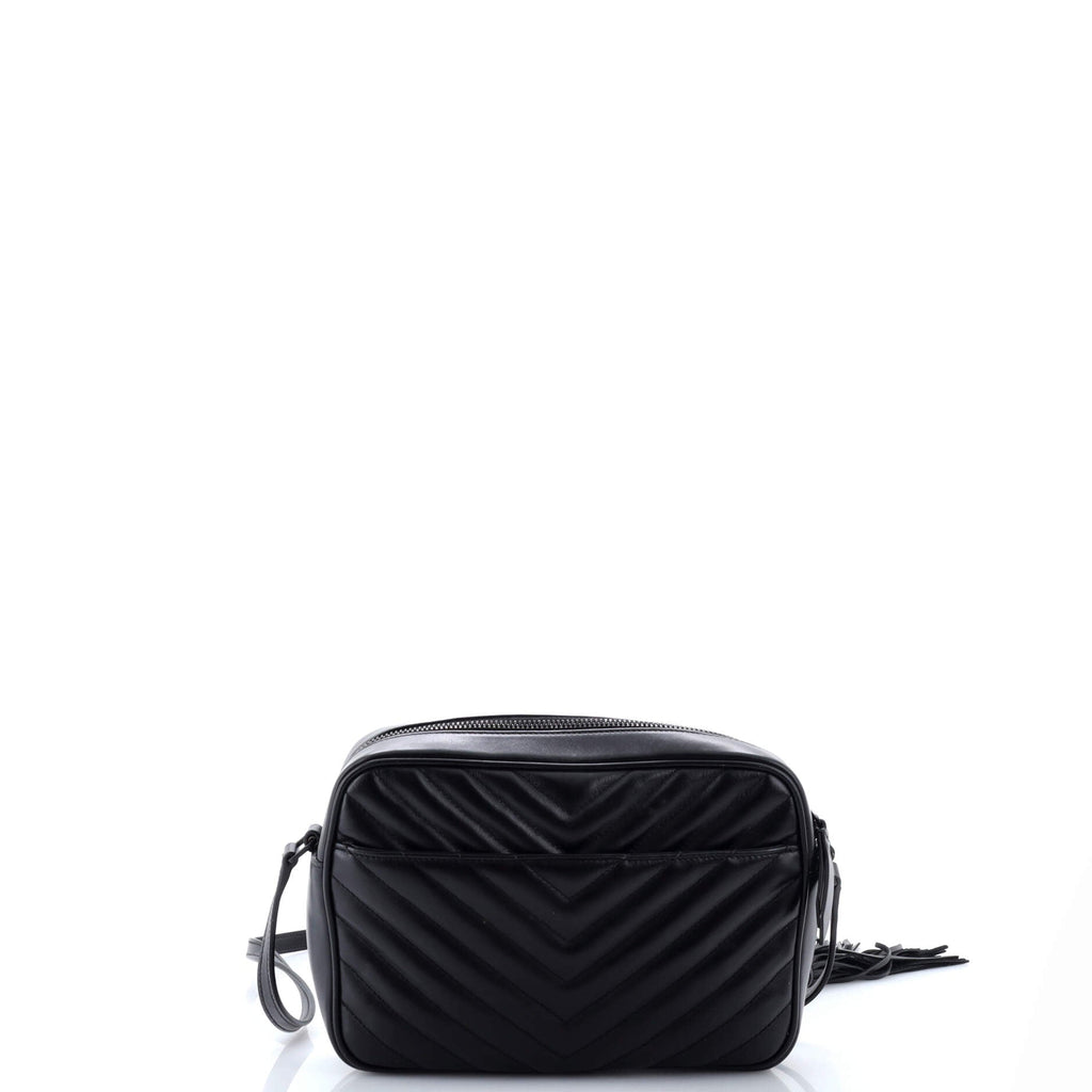 Lou Camera Bag Matelasse Chevron Leather Small