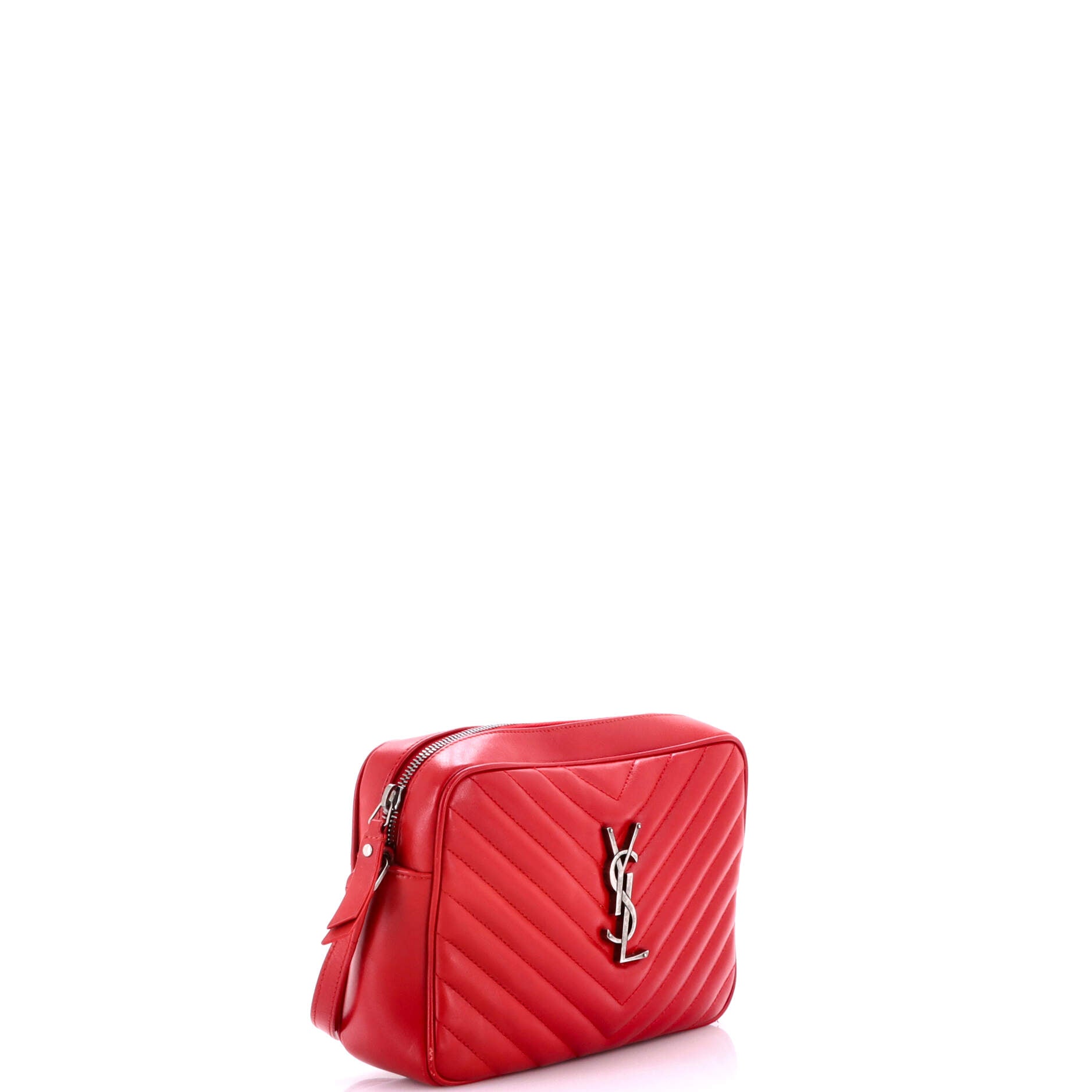 Lou Camera Bag Matelasse Chevron Leather Small