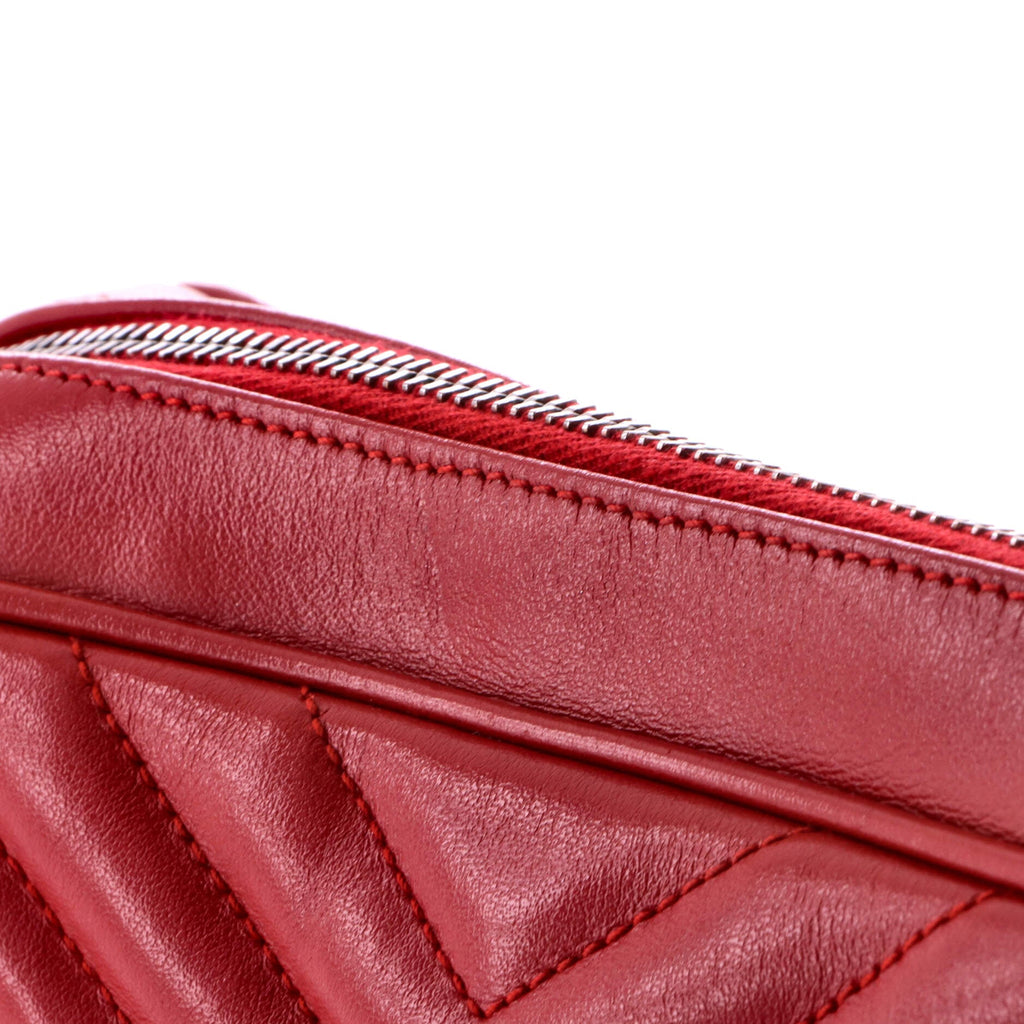 Lou Camera Bag Matelasse Chevron Leather Small