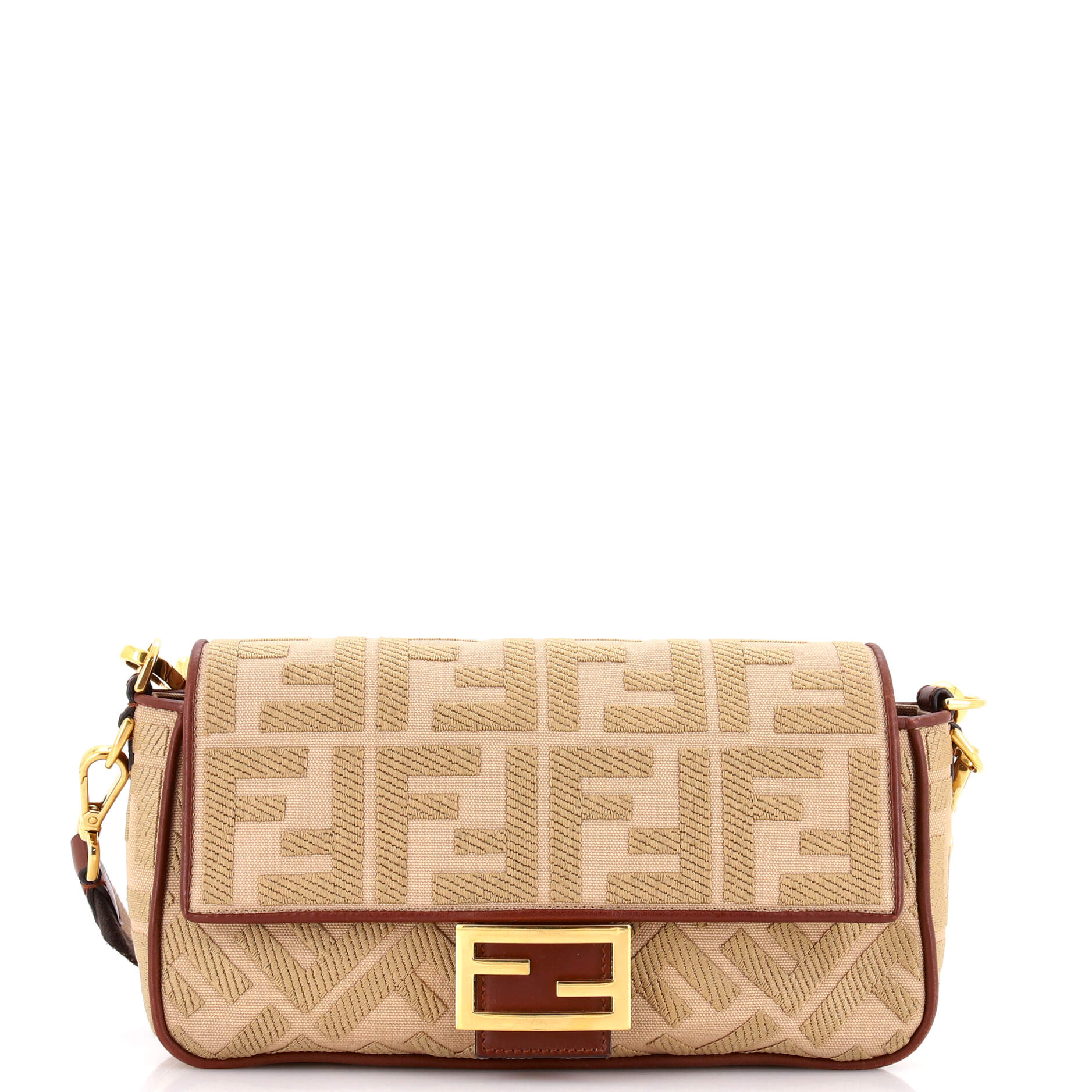 Baguette NM Bag Zucca Embroidered Canvas Medium