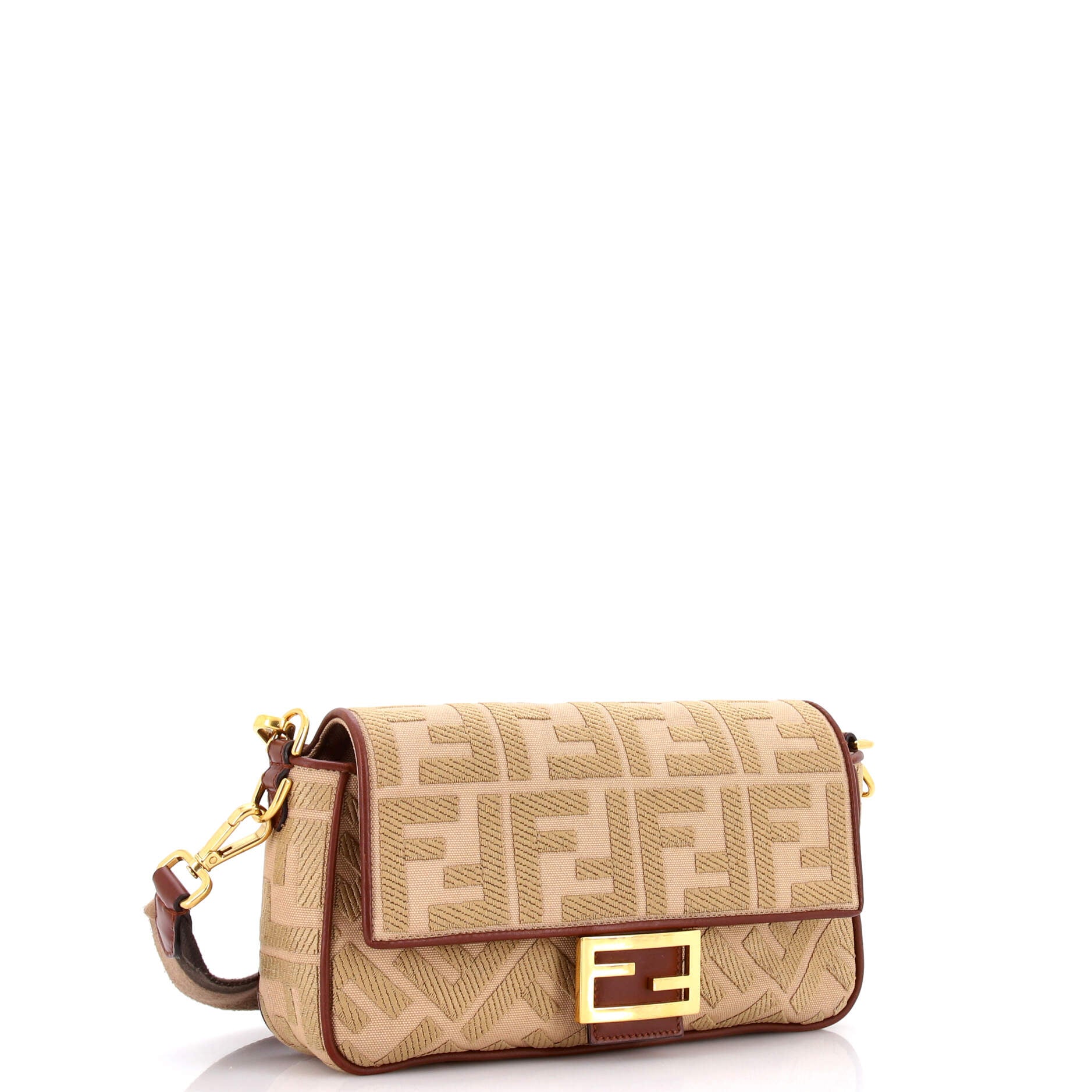 Baguette NM Bag Zucca Embroidered Canvas Medium