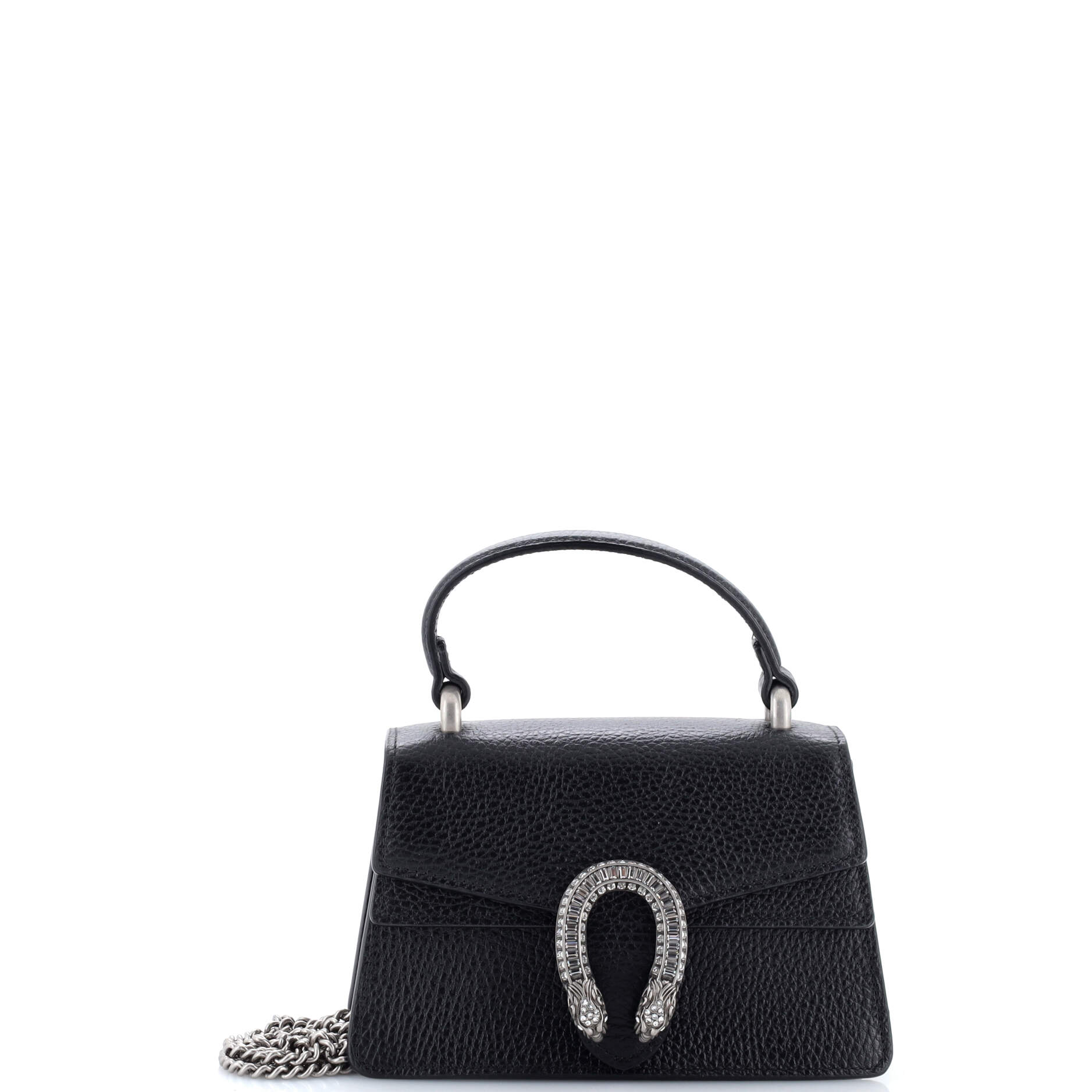 Dionysus Top Handle Bag Leather with Crystals Mini