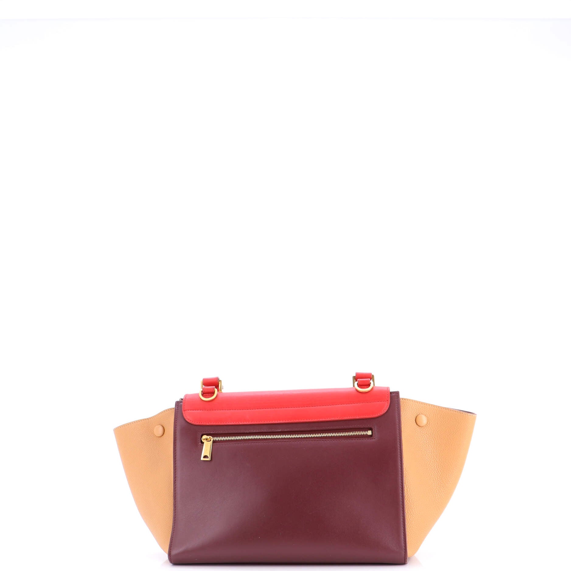 Bicolor Trapeze Bag Leather Small