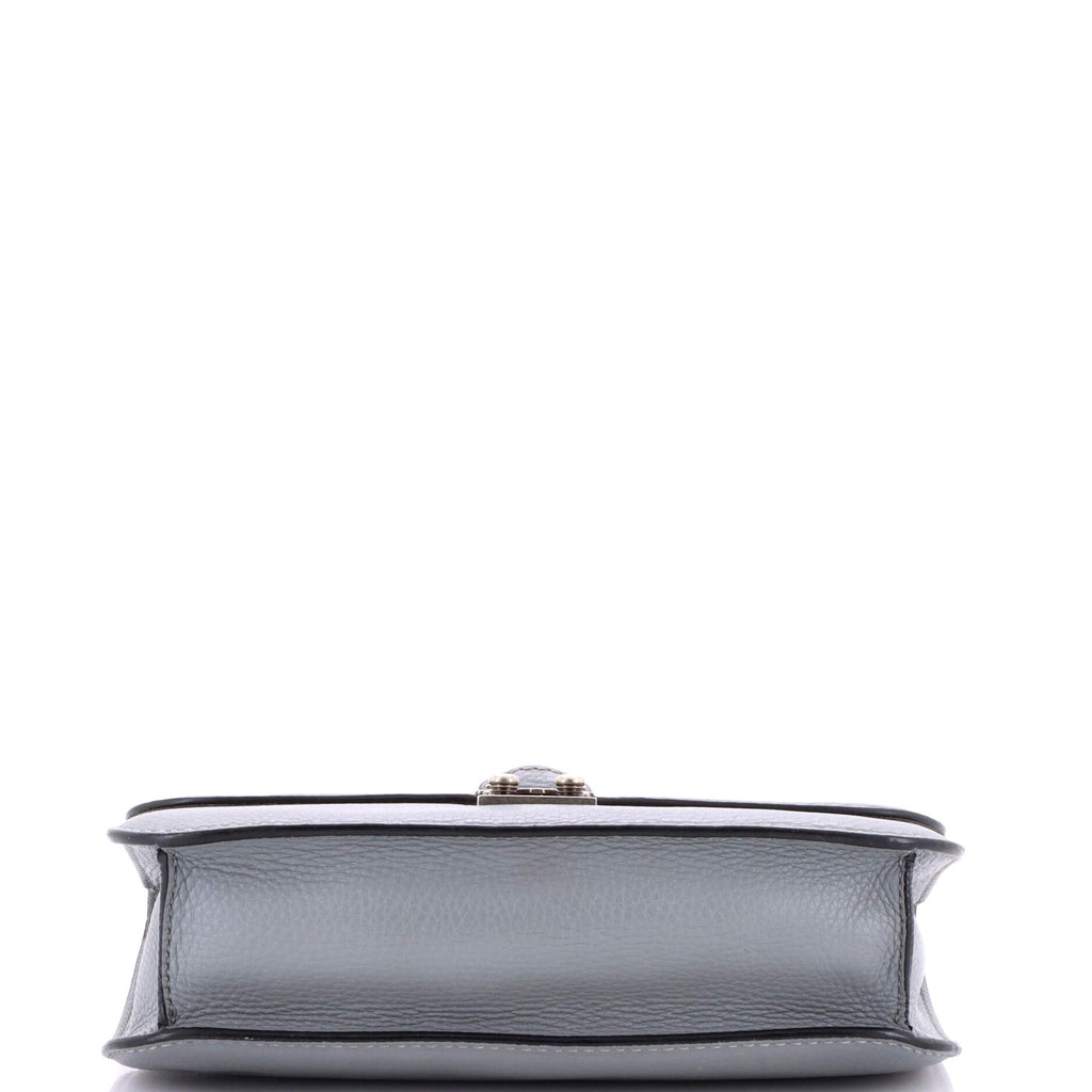 Rolling Rockstud Glam Lock Shoulder Bag Leather Medium