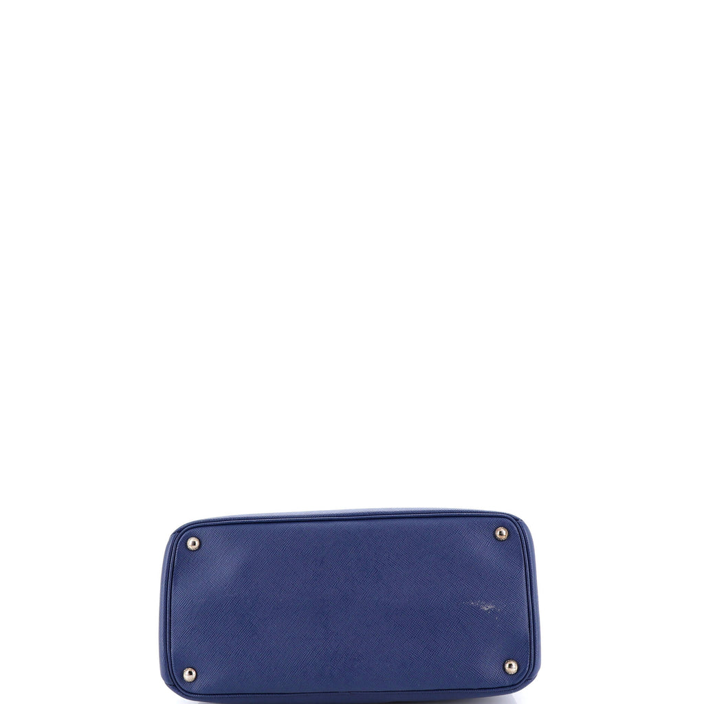 Turnlock Cuir Twin Tote Saffiano Leather Small