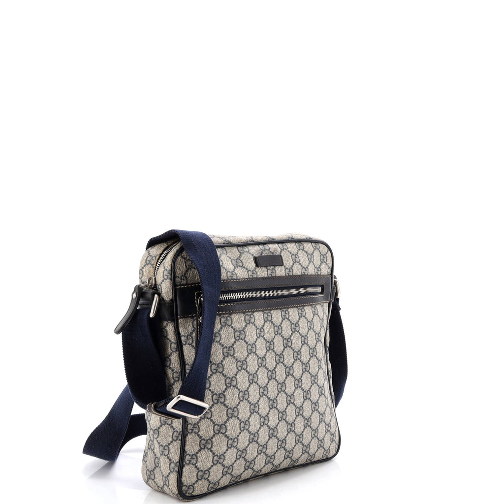 Front Zip Messenger GG Coated Canvas Medium
