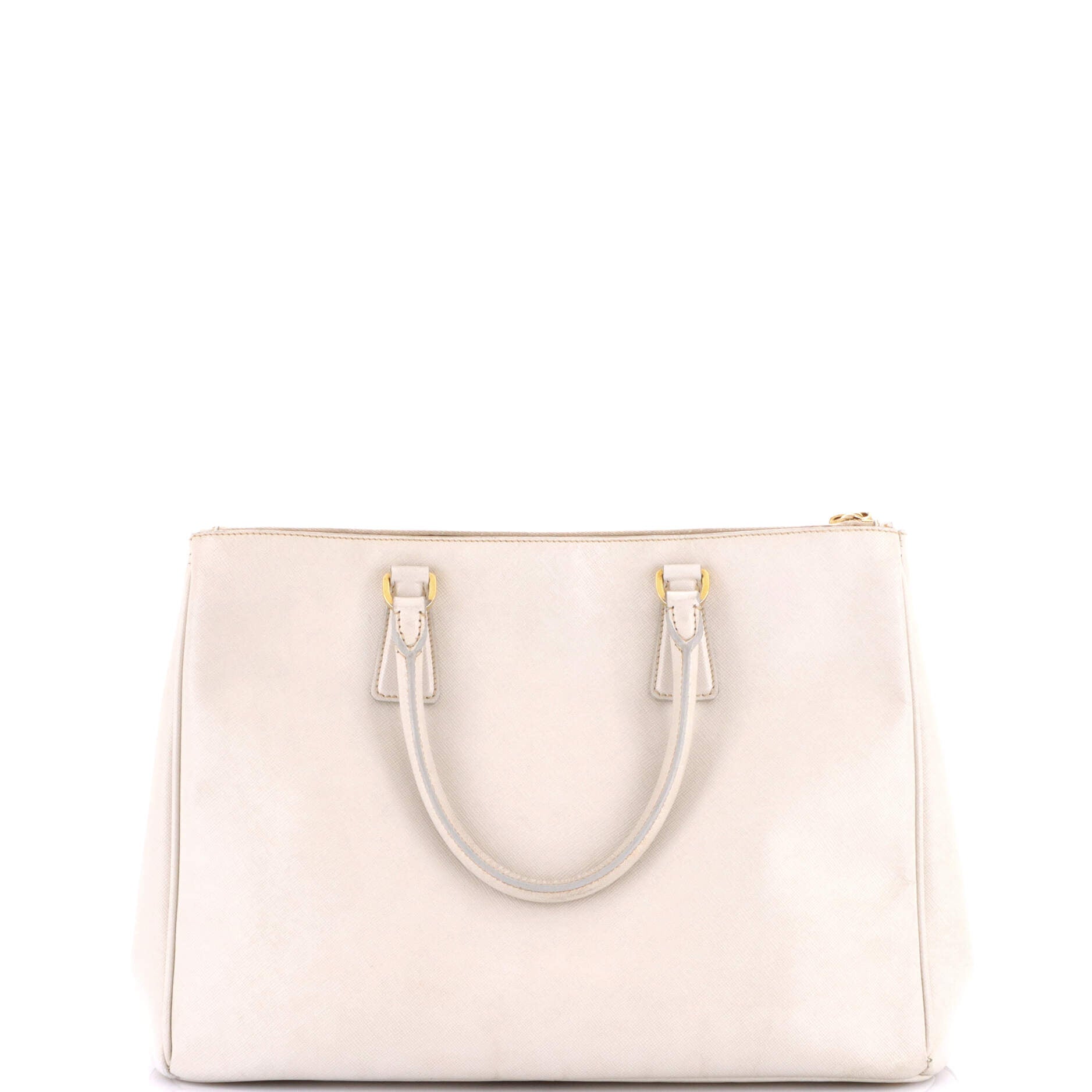 Double Zip Lux Tote Saffiano Leather Large