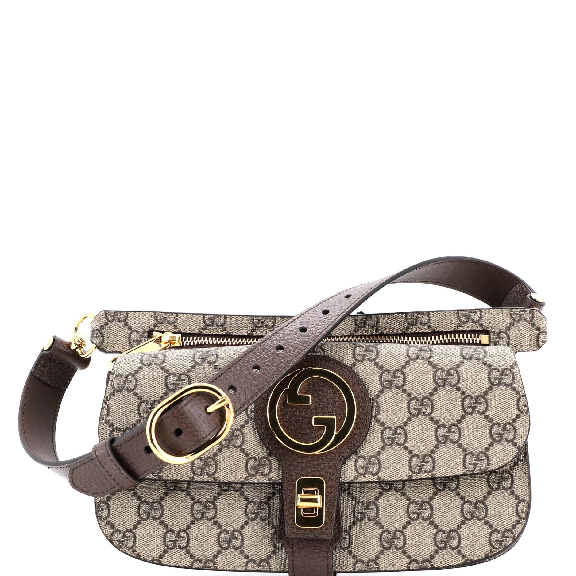 Blondie Flap Pocket Belt Bag GG Coated Canvas
