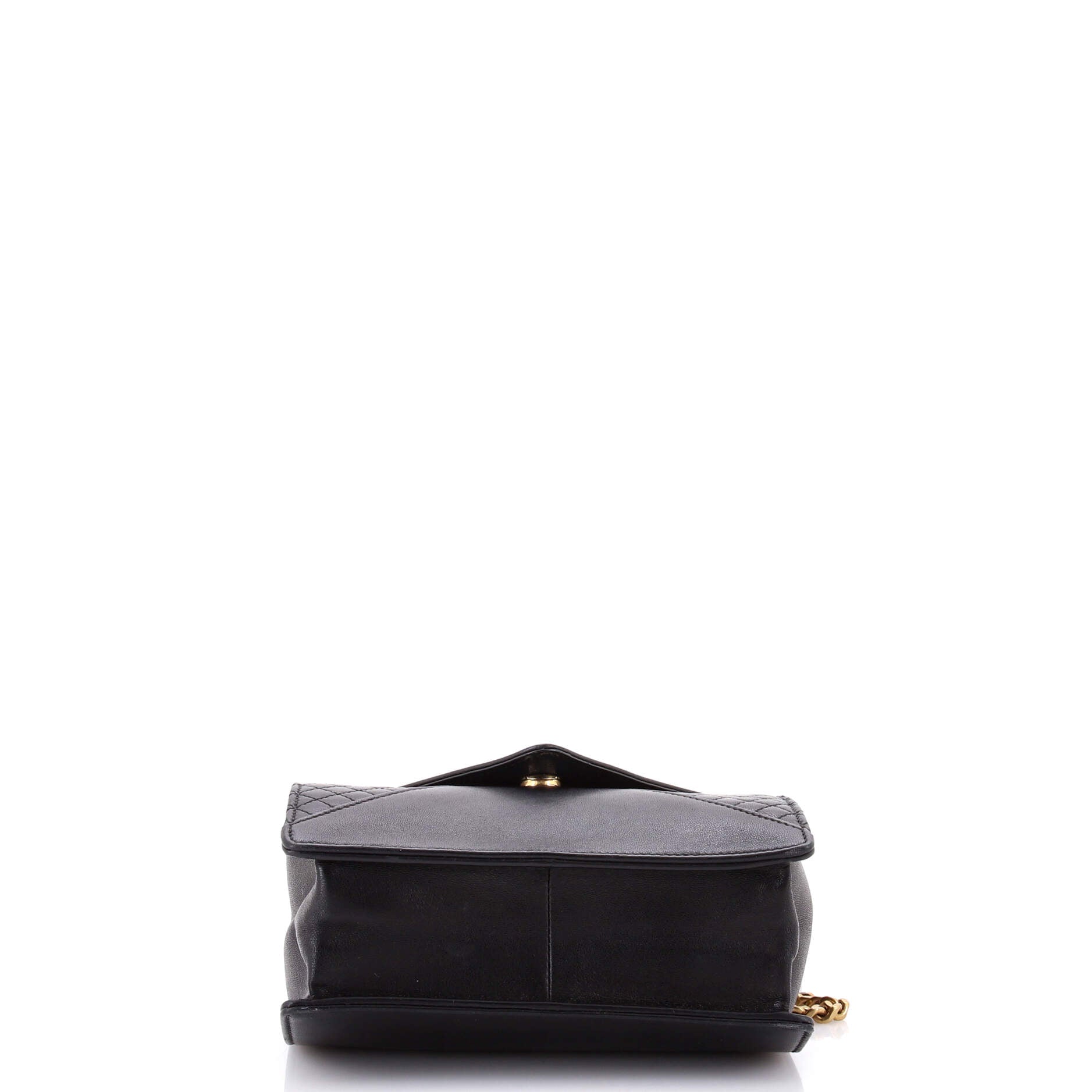 Gaby Square Shoulder Bag Quilted Leather