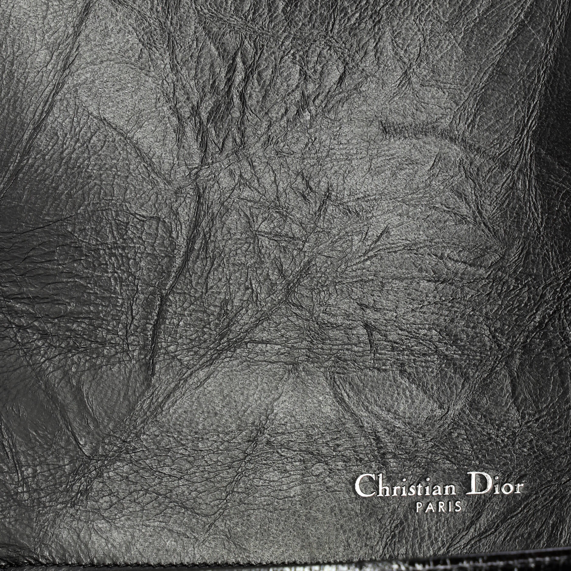 Diorama Clasp Flap Bag Crinkled Lambskin Medium