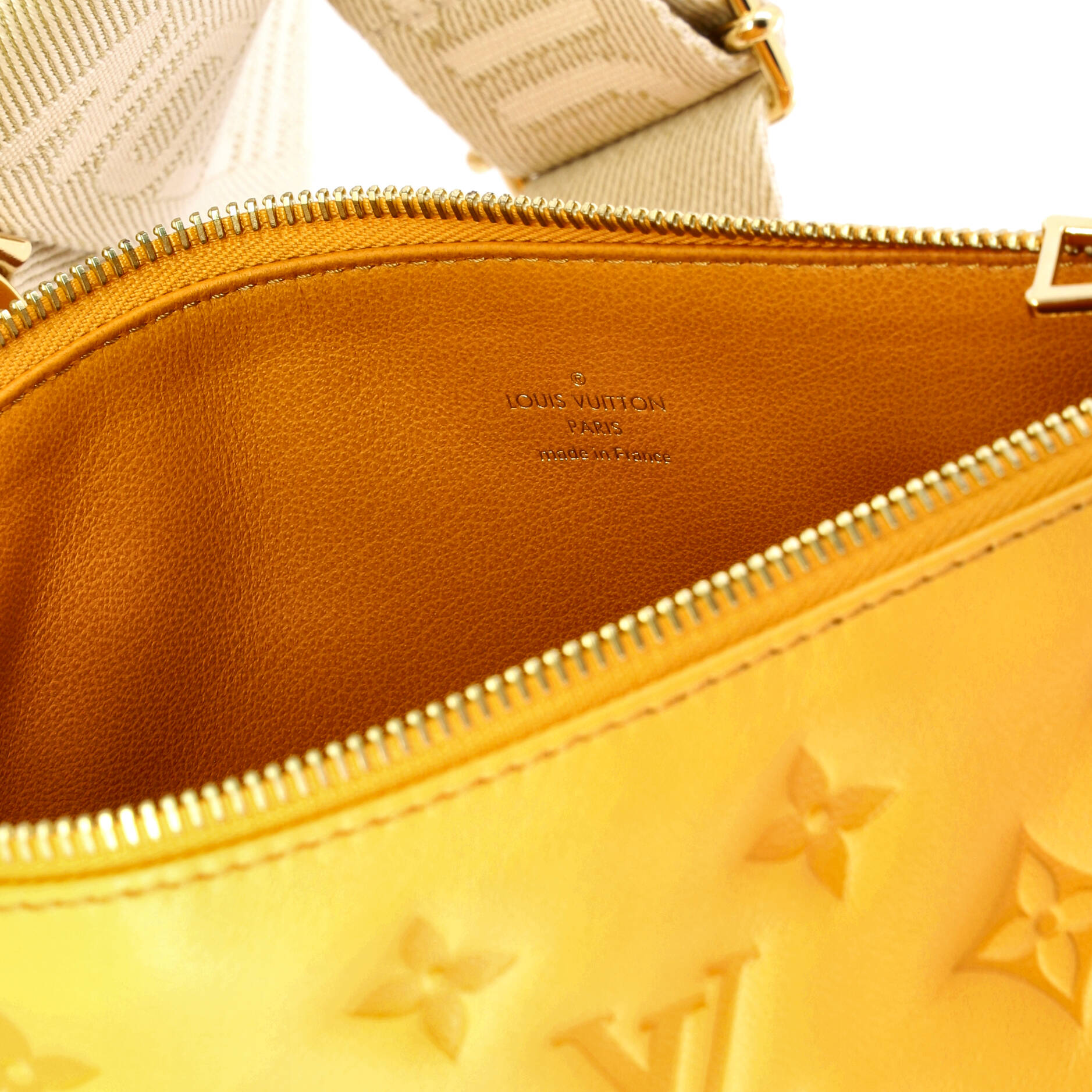 Coussin Bag Monogram Embossed Lambskin PM