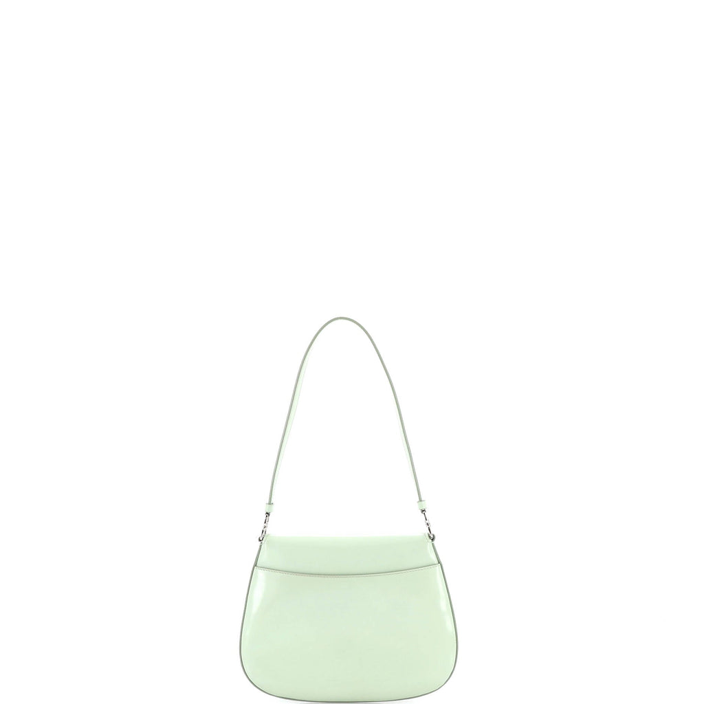 Cleo Flap Shoulder Bag Spazzolato Leather Small