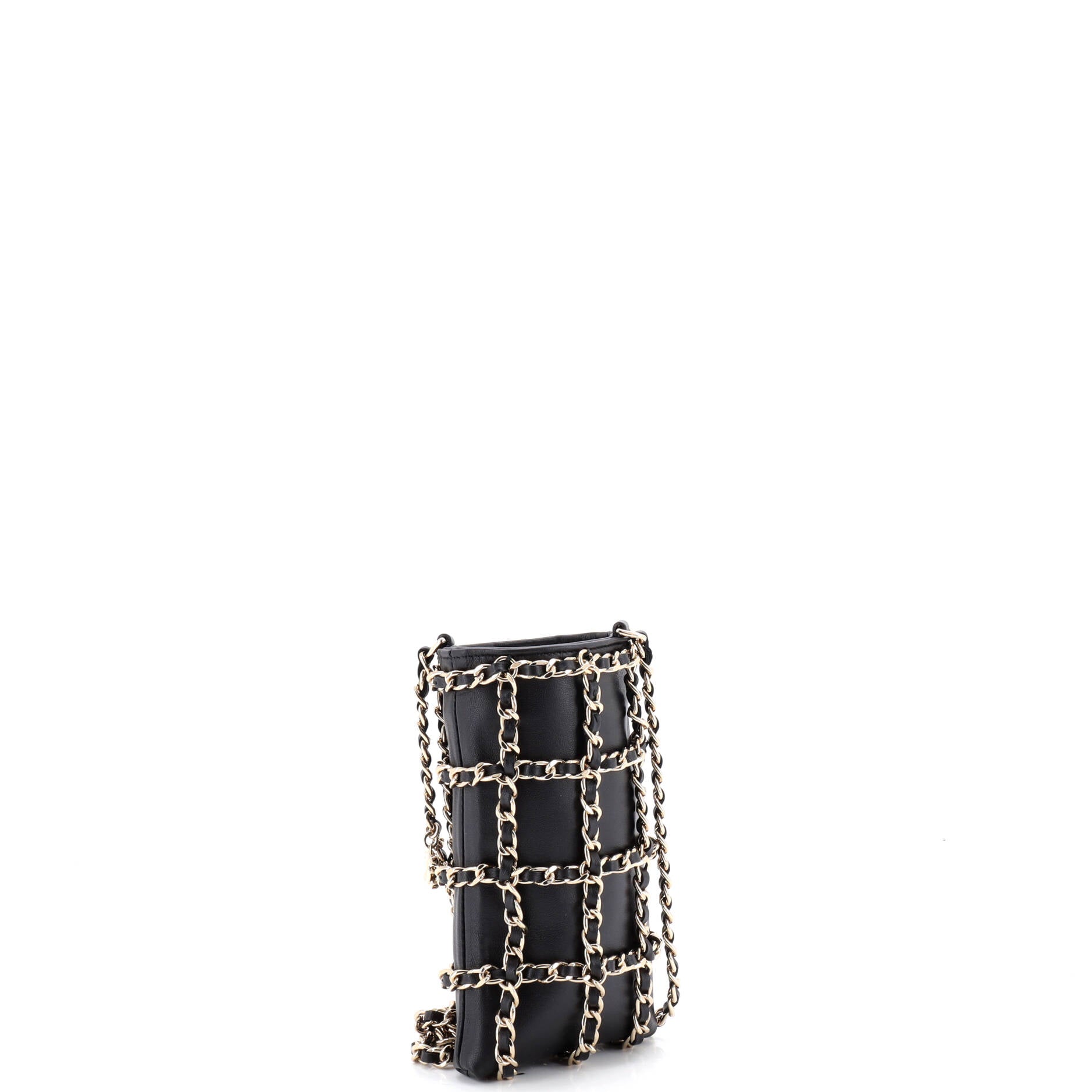 Tech Me Out Clutch With Chain Lambskin