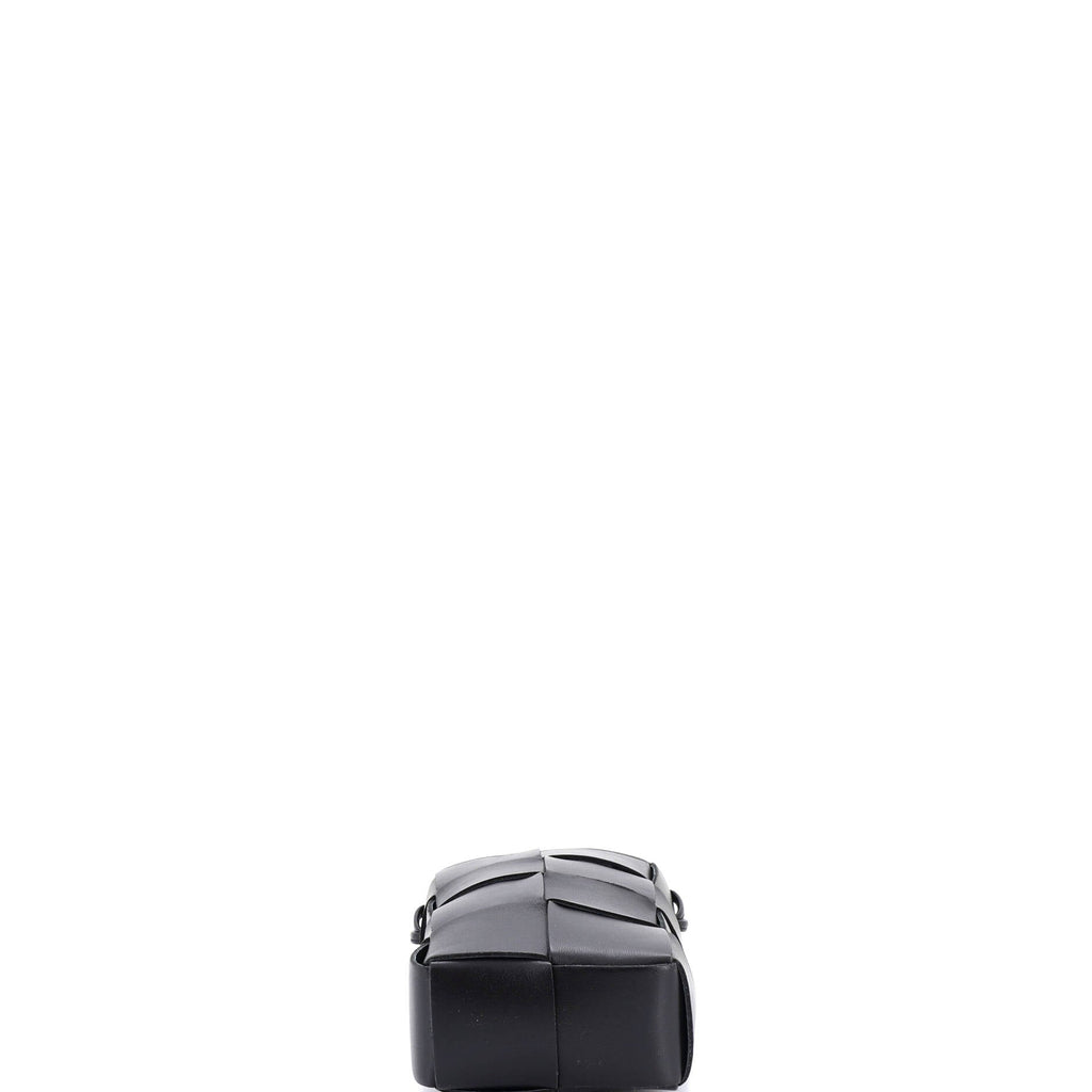 Cassette Phone Holder Crossbody Bag Maxi Intrecciato Leather