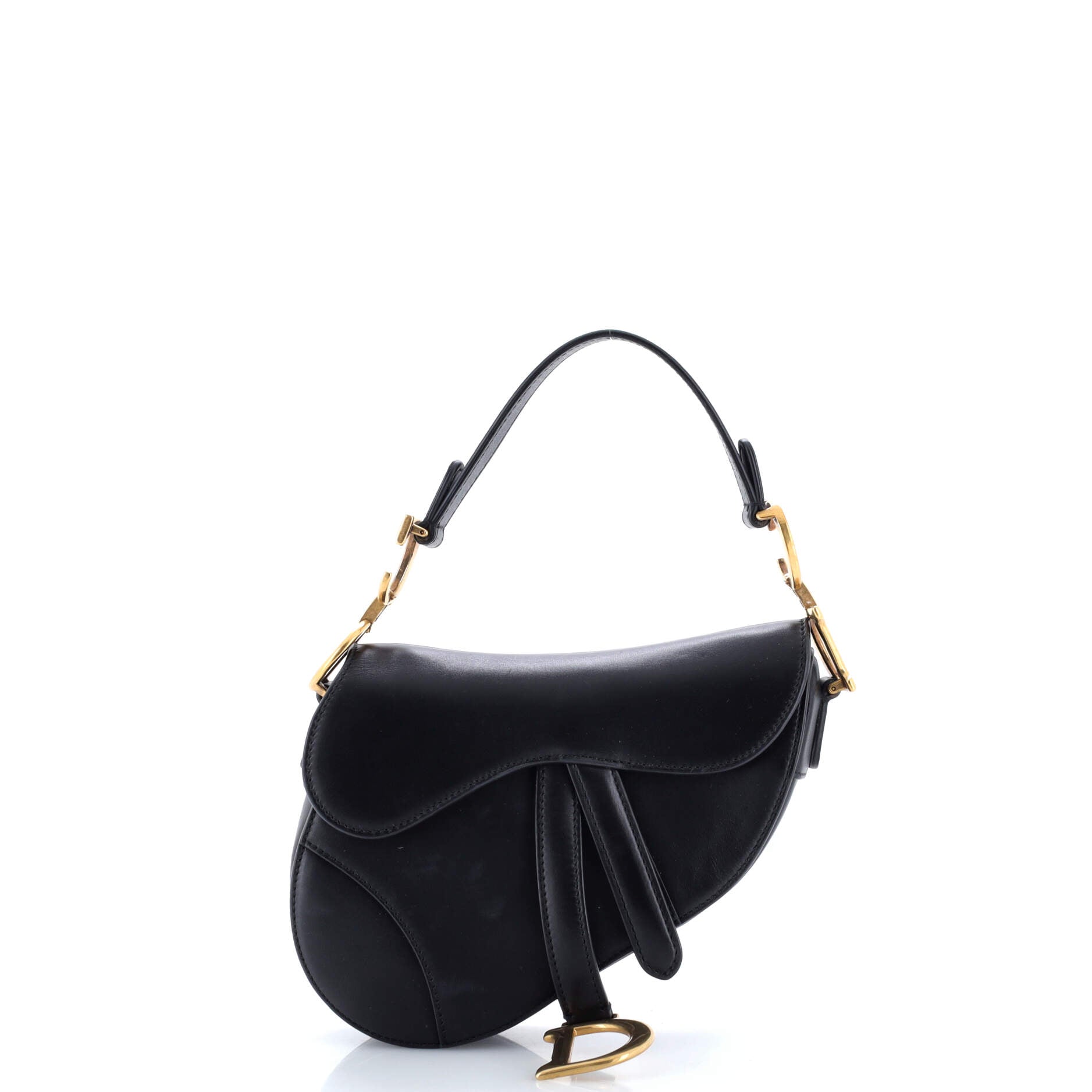 Saddle Handbag Leather Mini