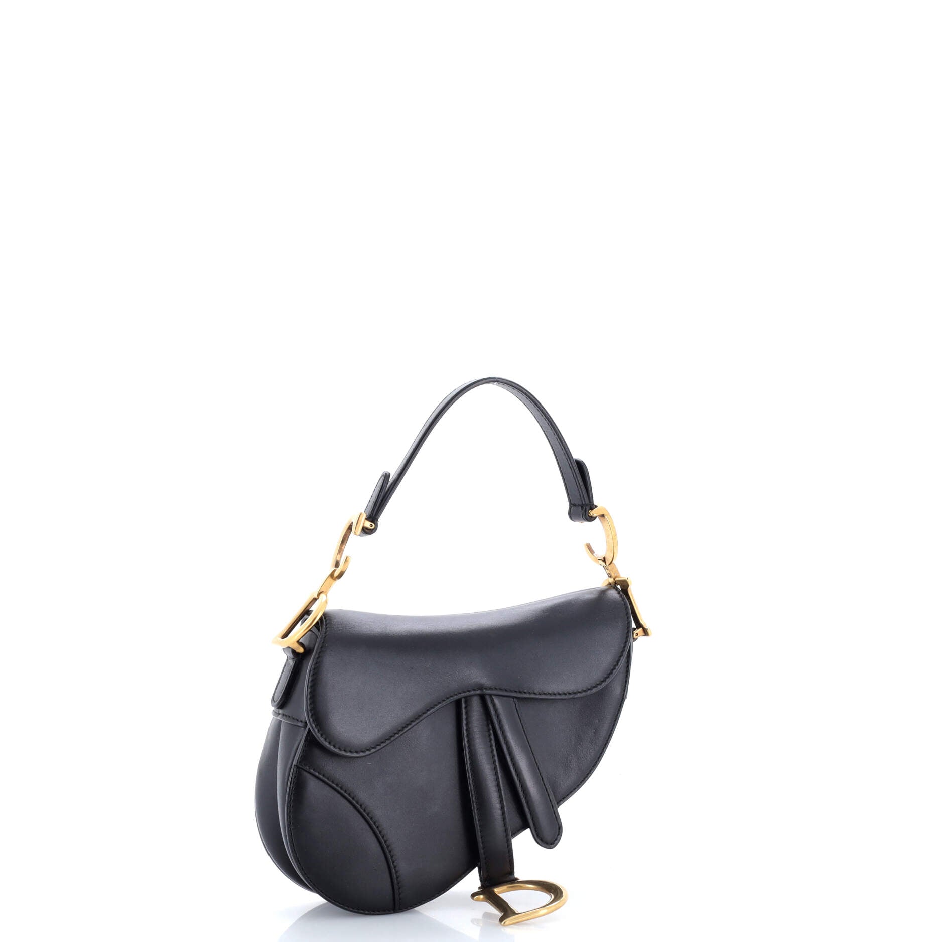 Saddle Handbag Leather Mini