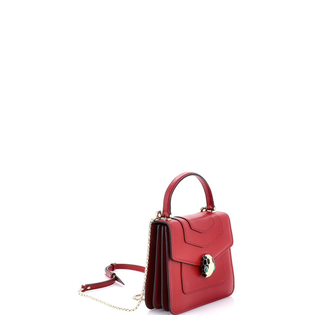 Serpenti Forever Top Handle Bag Leather Small