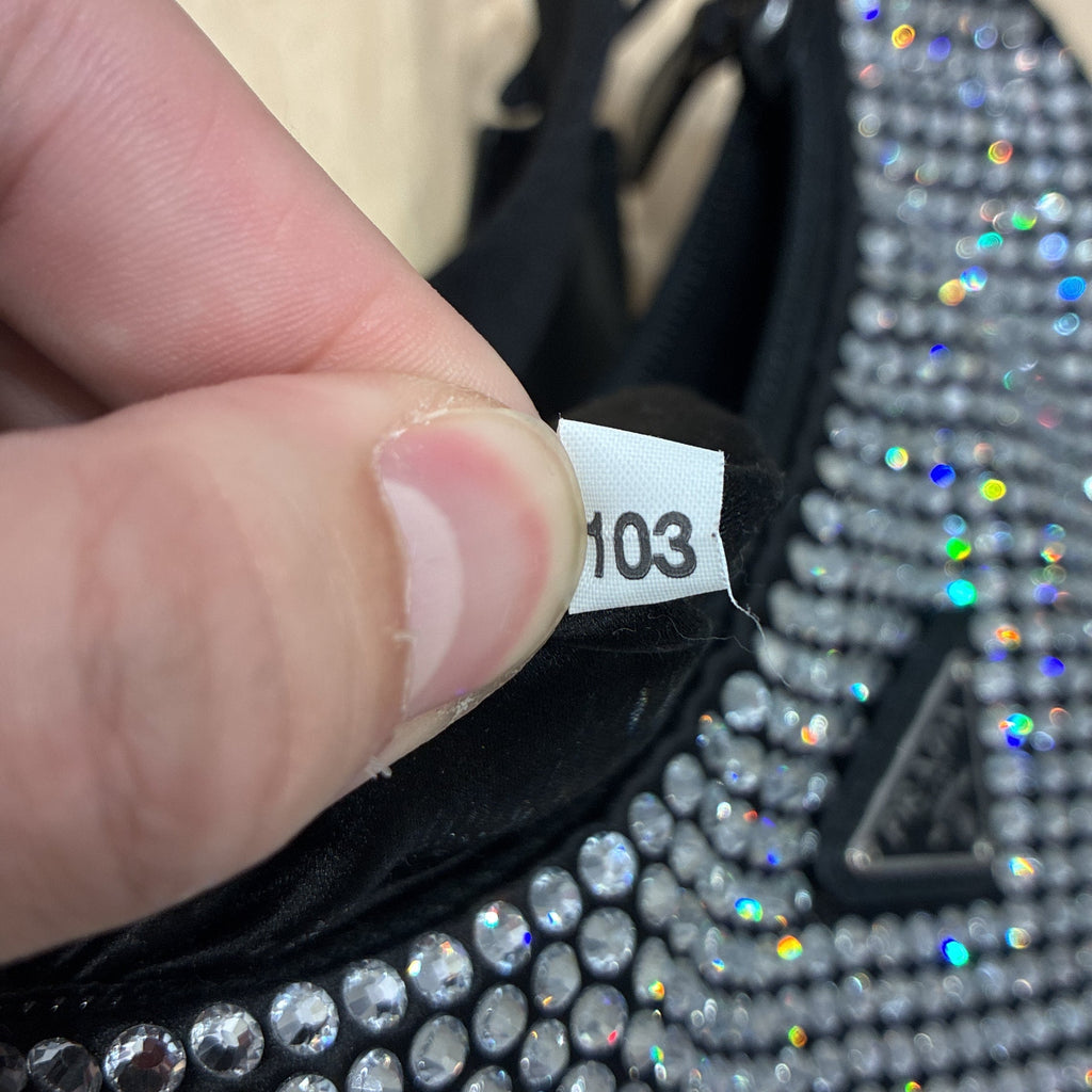 Re-Edition 2000 Hobo Crystal Embellished Satin Mini
