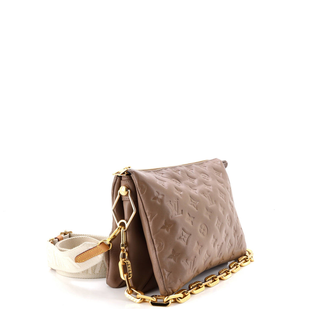 Coussin Bag Monogram Embossed Lambskin PM