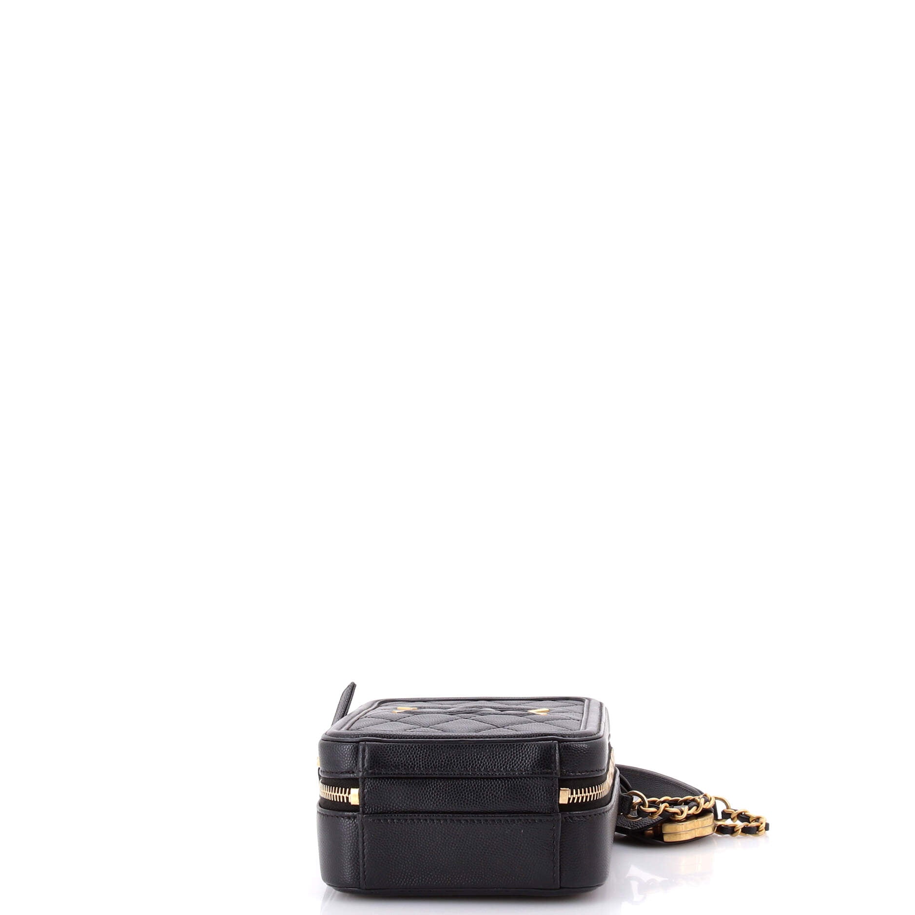 Filigree Vertical Vanity Case Quilted Caviar