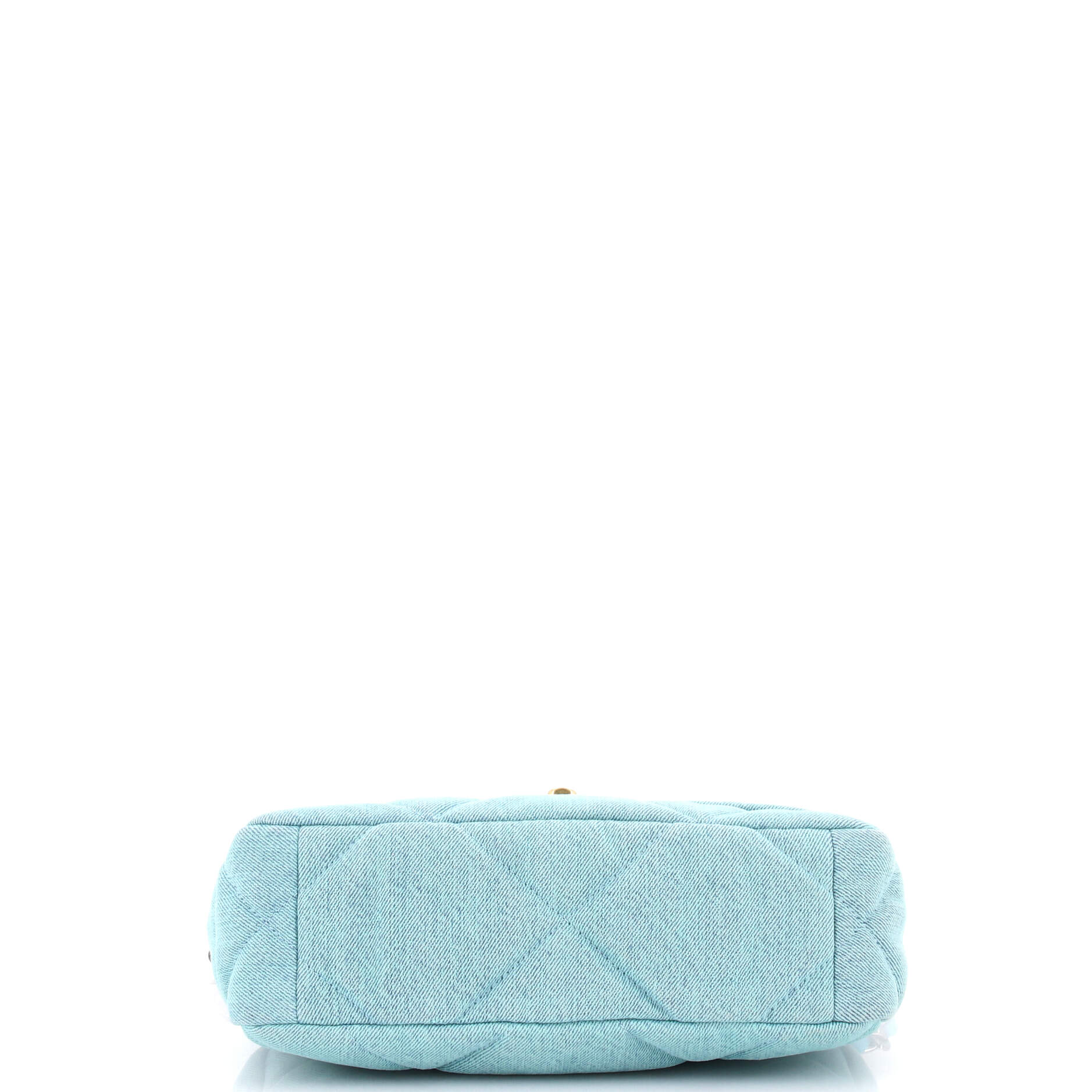 19 Flap Bag Quilted Denim Medium
