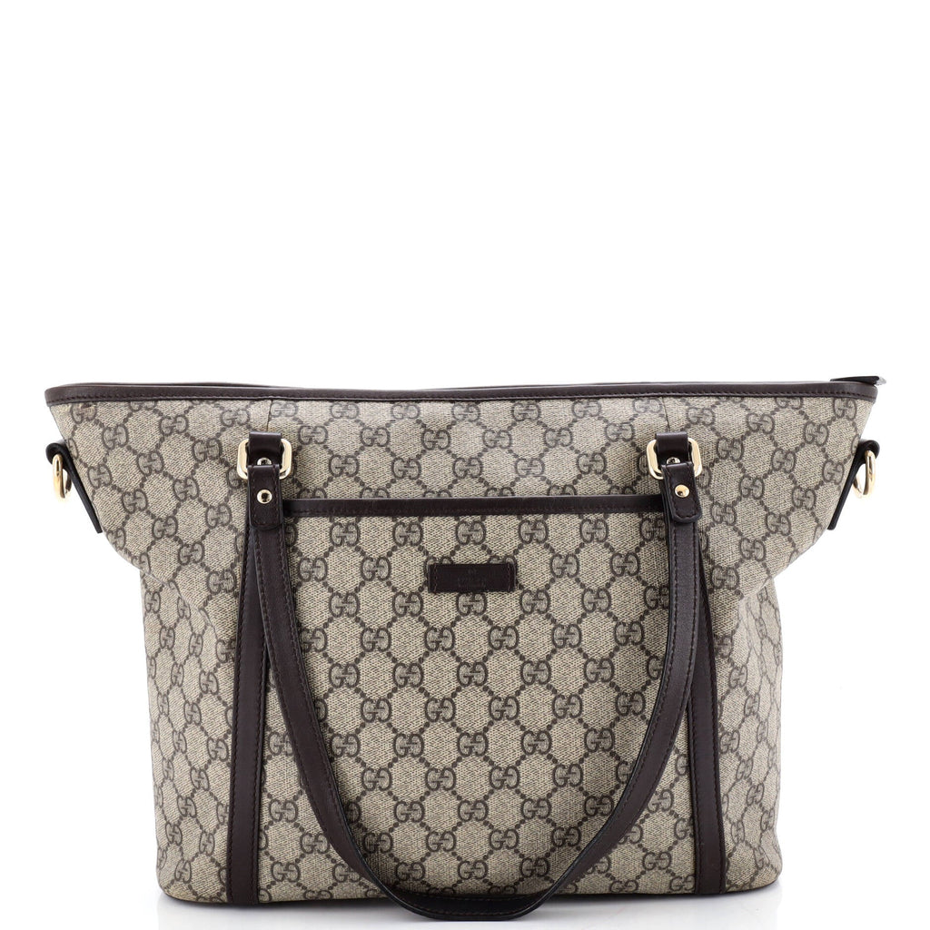 Front Pocket Convertible Tote GG Coated Canvas Medium