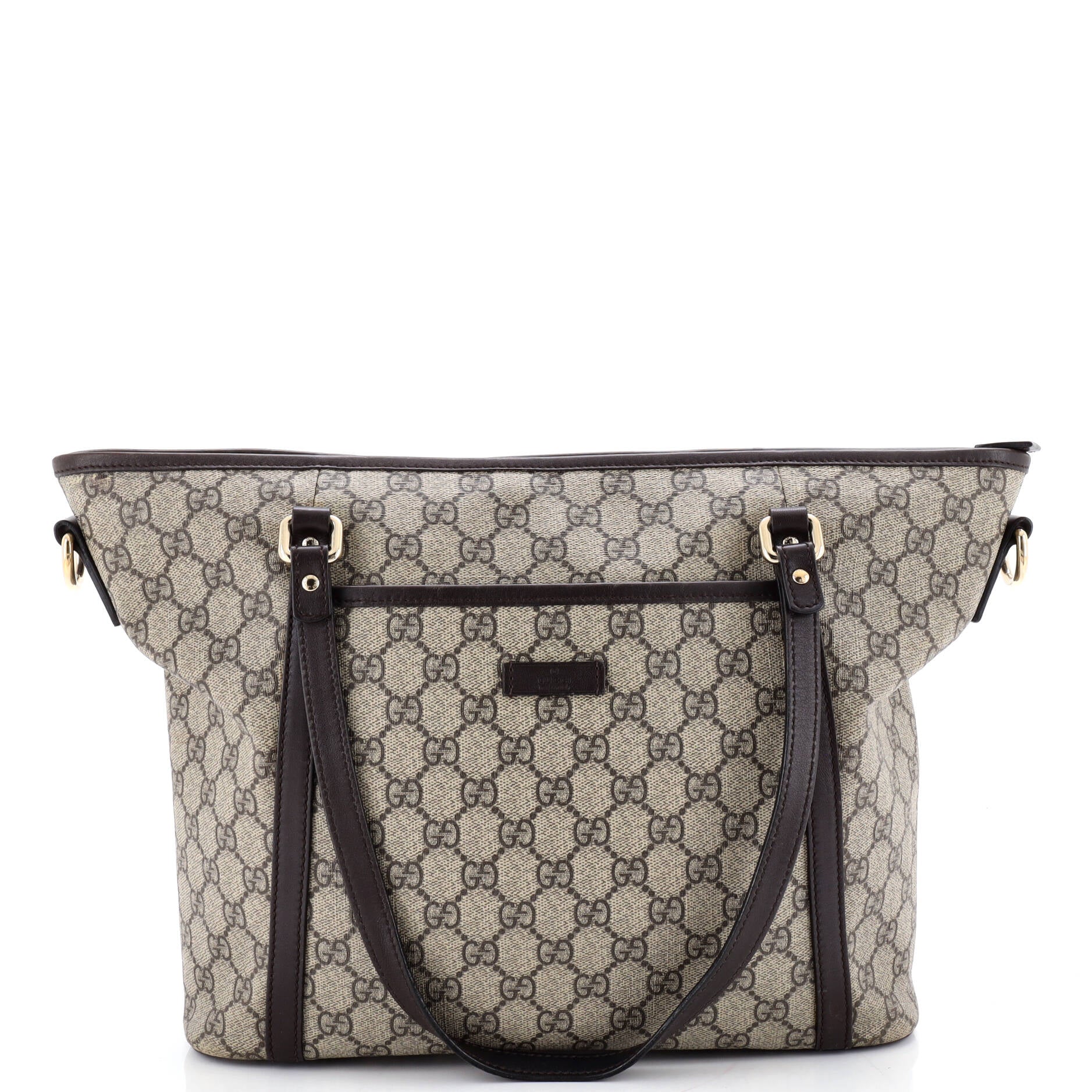 Front Pocket Convertible Tote GG Coated Canvas Medium