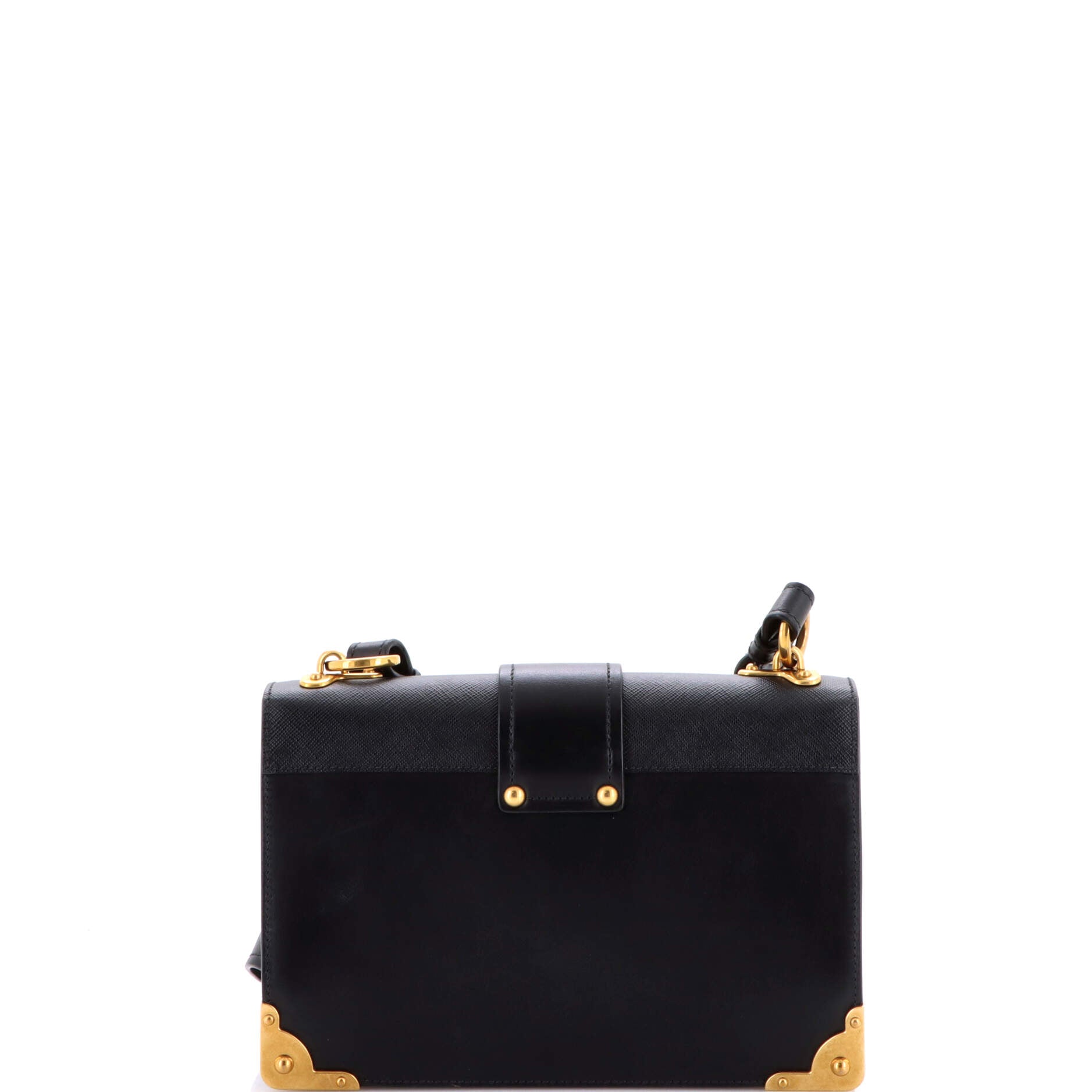 Cahier Crossbody Bag Leather and Saffiano Leather Large