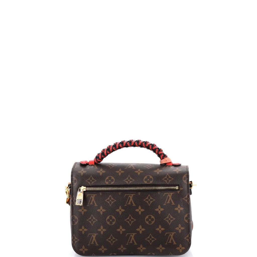 Braided Handle Pochette Metis Monogram Canvas with Leather