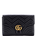 GG Marmont Flap Clutch Matelasse Leather