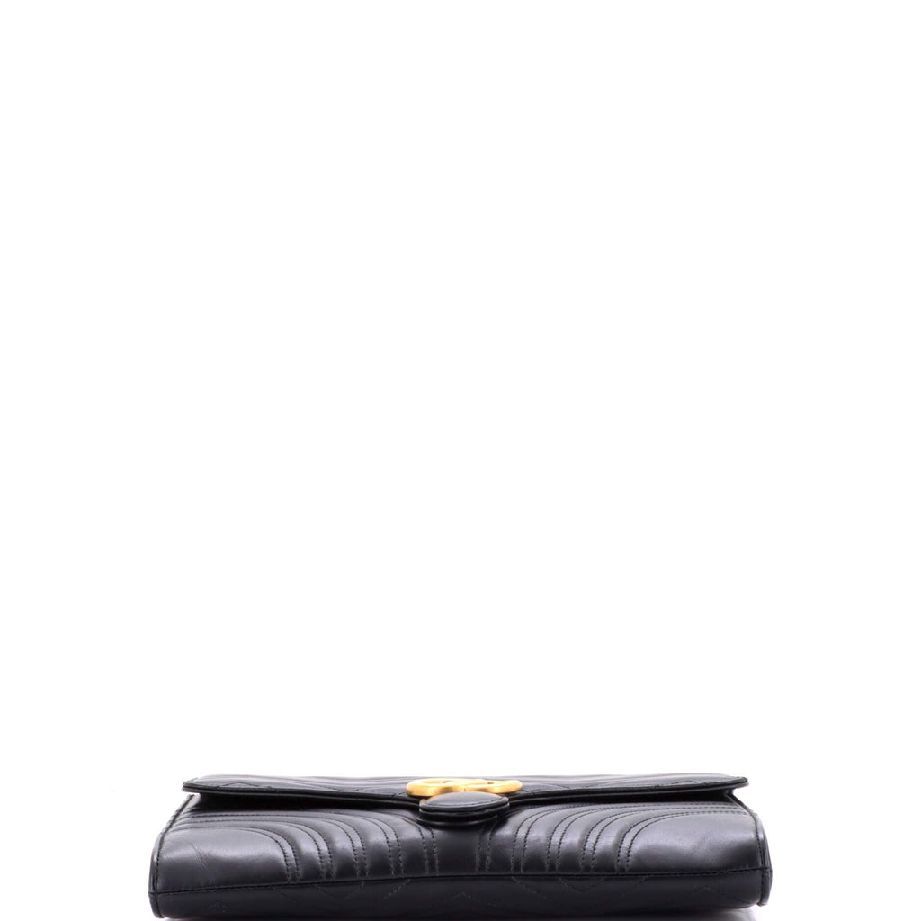 GG Marmont Flap Clutch Matelasse Leather