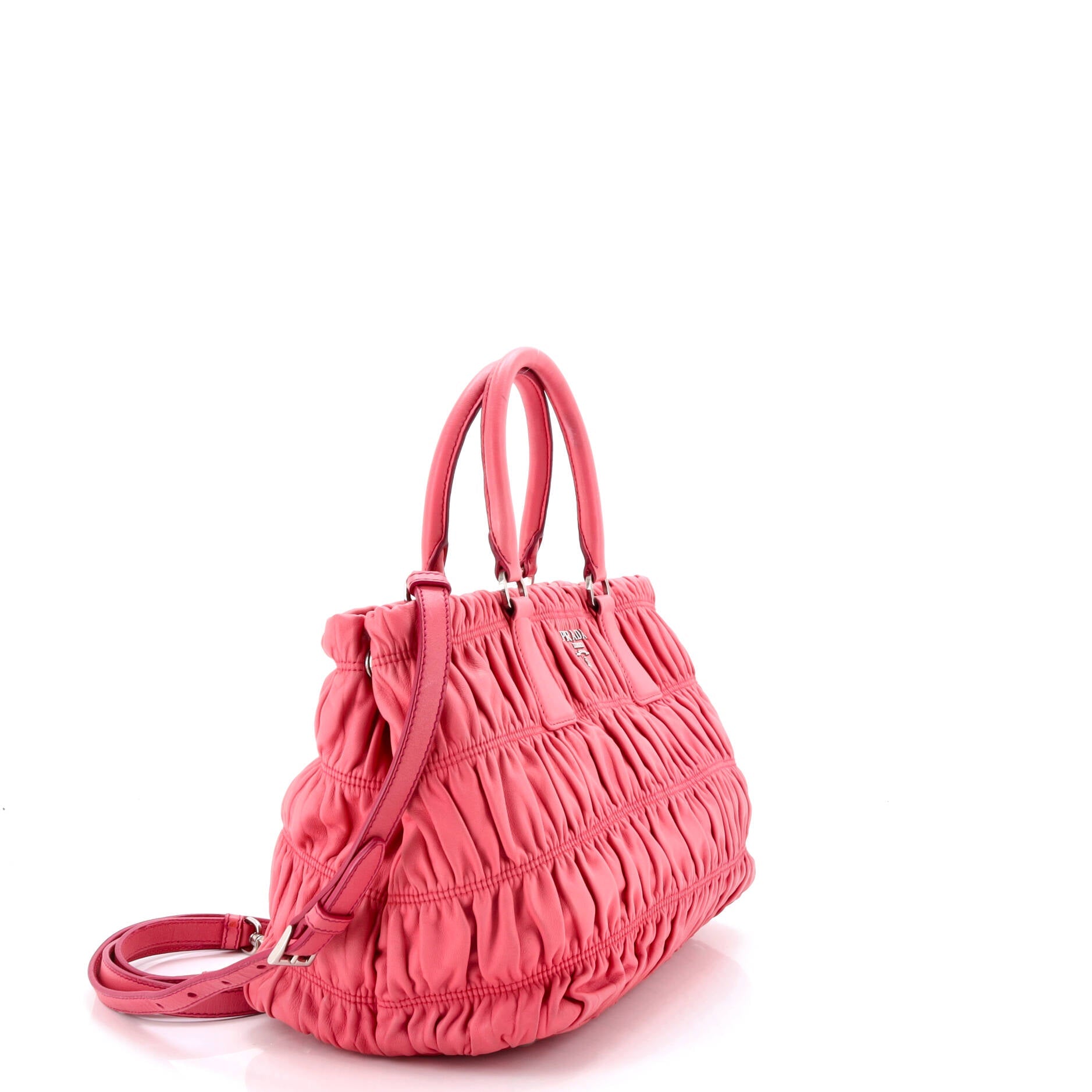 Gaufre Convertible Tote Nappa Leather Small
