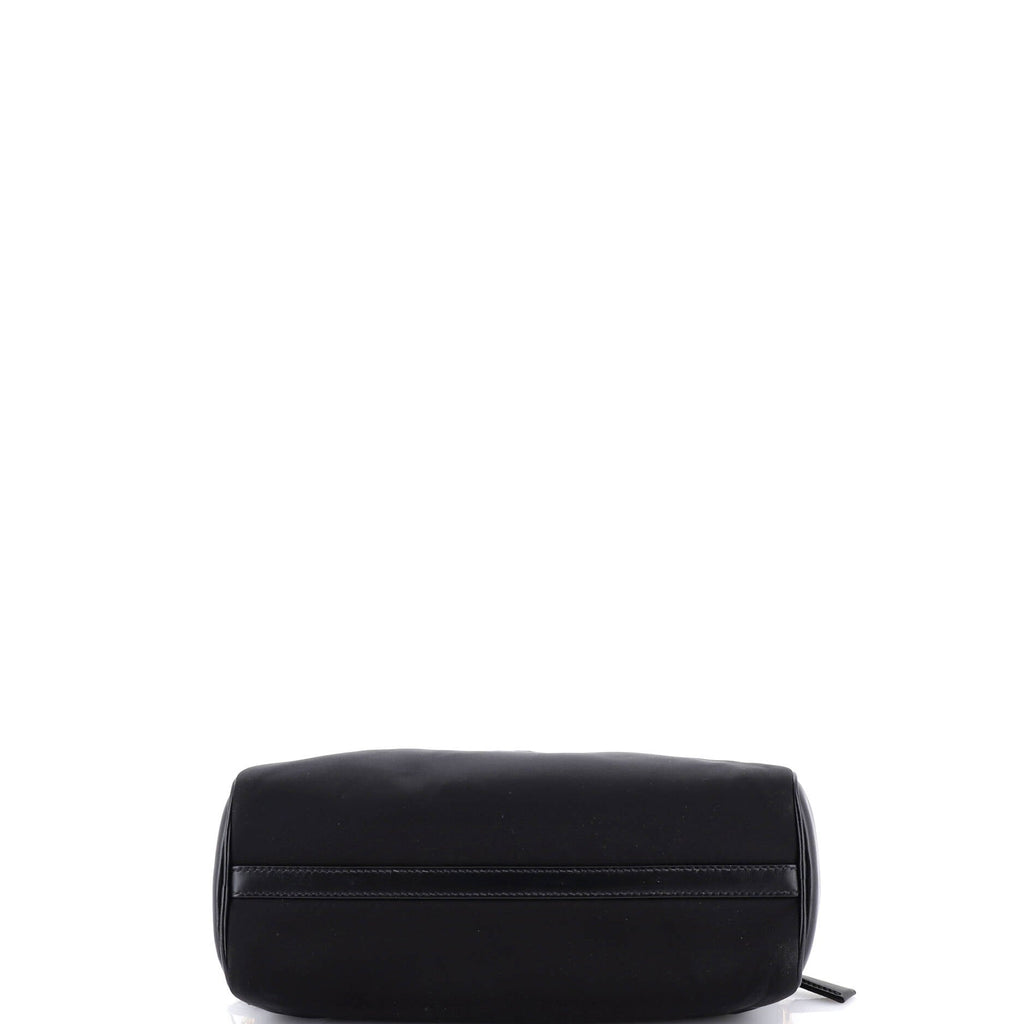 Padlock Bauletto Shoulder Bag Re-Nylon with Leather Medium