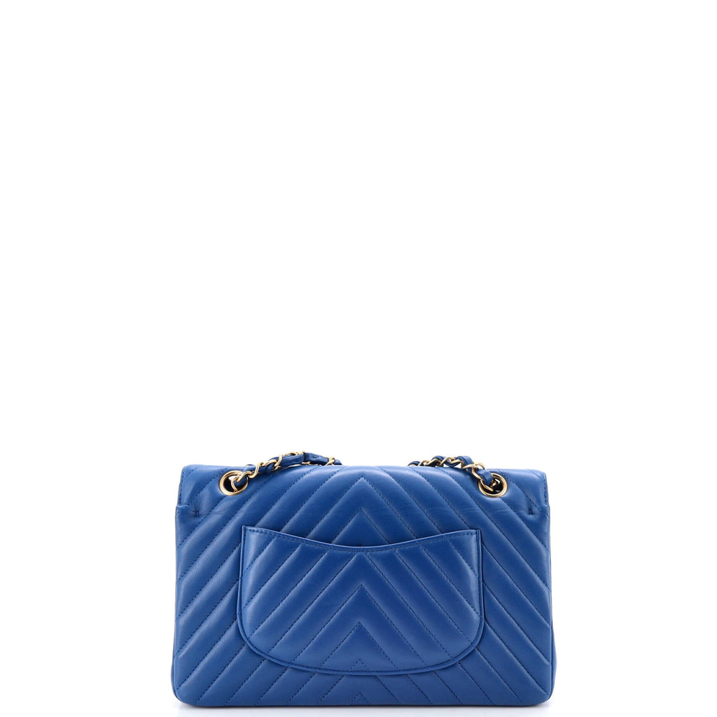 Classic Double Flap Bag Chevron Caviar Medium
