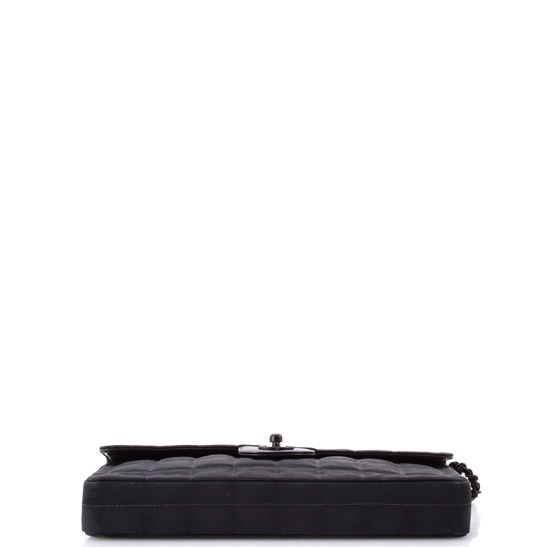Travel Line Flap Bag Quilted Nylon East West