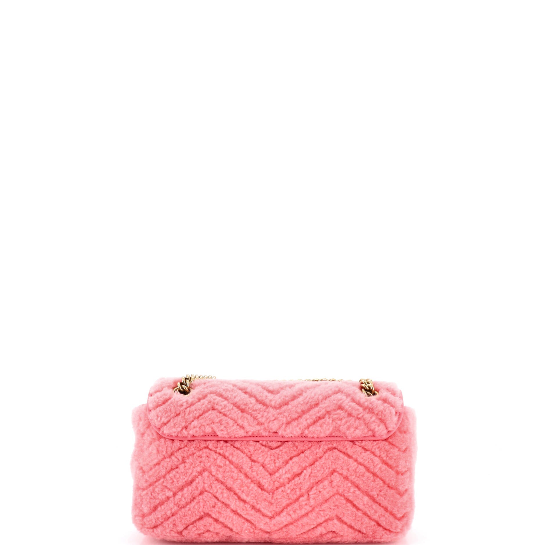 GG Marmont Flap Bag Matelasse Shearling Small