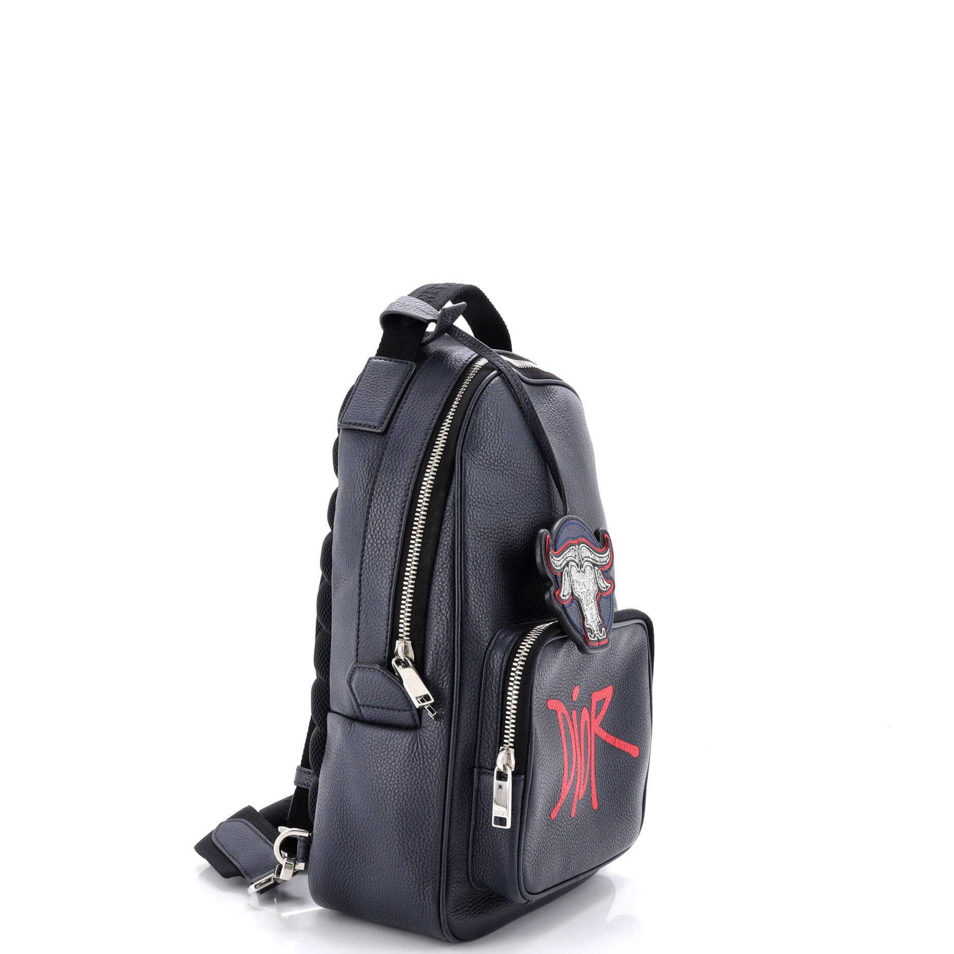 Shawn Stussy Crossbody Backpack Printed Leather